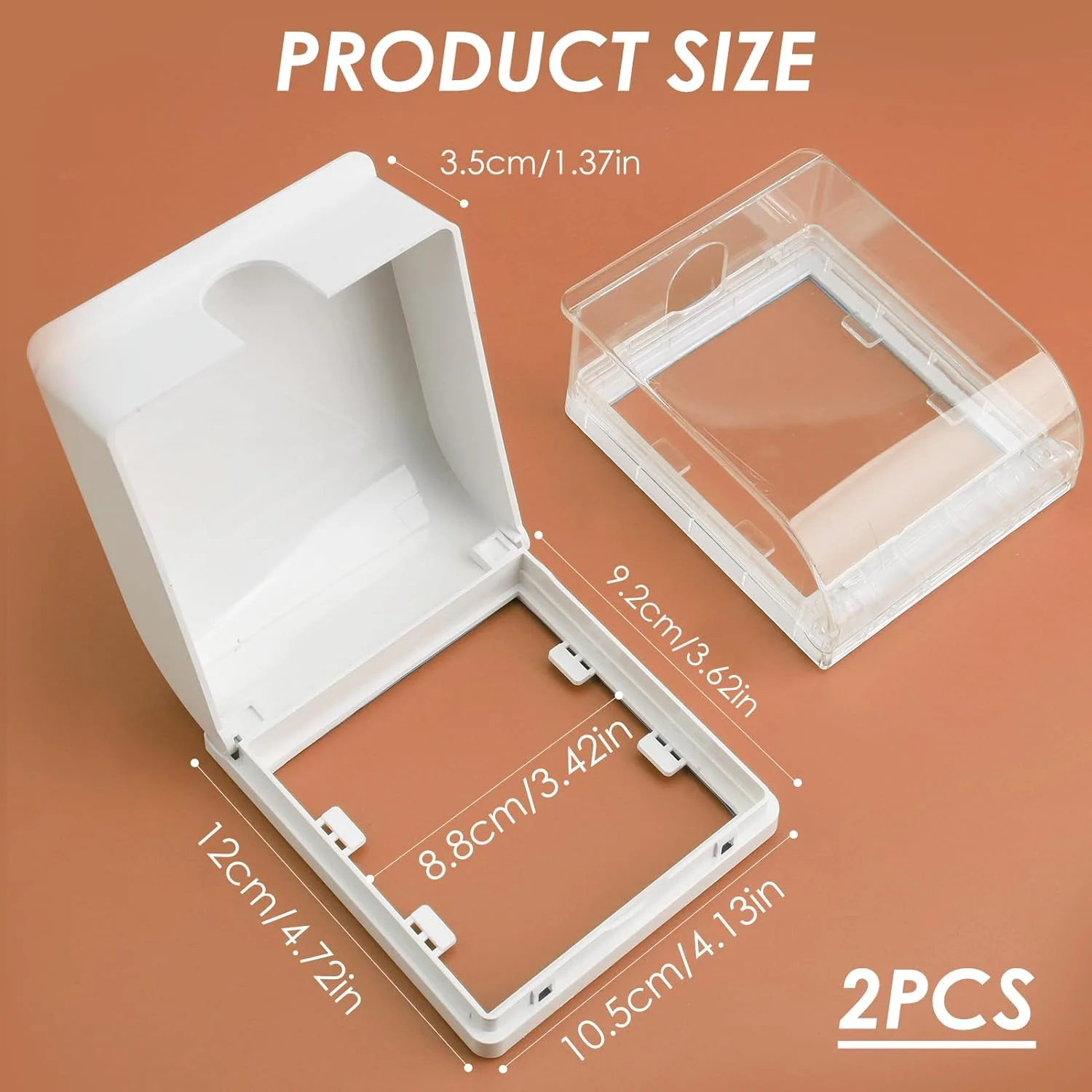 محافظ پریز برق کودک پنل مدل 2PCS، محافظ پریز و دوشاخه ضد کودک، محافظ ضد آب پریز، محافظ کلید برق برای ایمنی منزل و محافظت از کودک (سفید + شفاف) محافظ پریز برق کودک پنل مدل 2PCS، محافظ پریز و دوشاخه ضد کودک، محافظ ضد آب پریز، محافظ کلید برق برای ایمنی منزل و محافظت از کودک (سفید + شفاف)