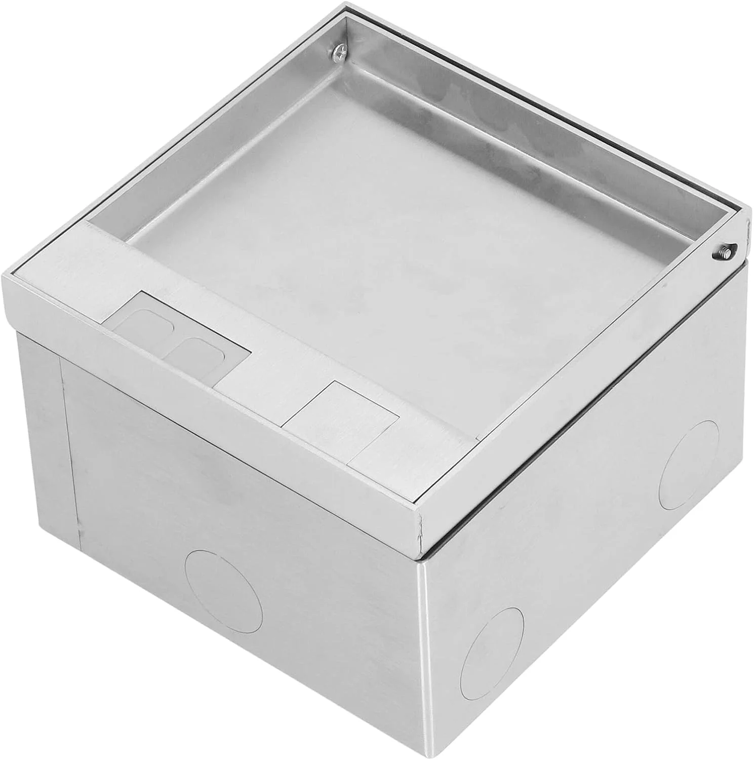 پریز کف خواب سوراندی 13 آمپر، پریز دوقلو توکار، سوکت برق مخفی جهانی AC250V، جعبه پوشش ضد آب توکار برای کف، آشپزخانه، میز، رستوران