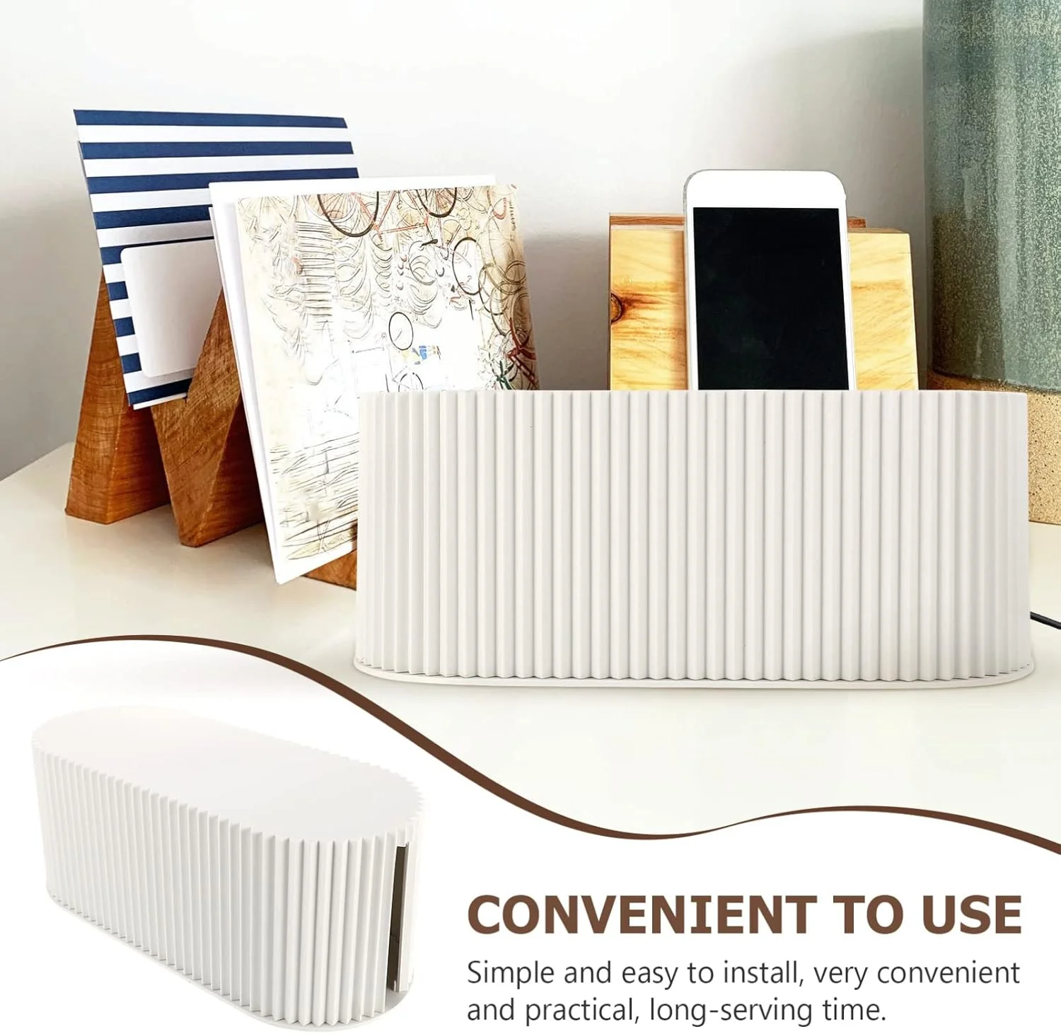 جعبه مدیریت کابل STOBOK، جعبه کابل دفع حرارت، جعبه ذخیره سازی کابل رومیزی، جعبه سازمان دهنده کابل، لوازم مدیریت سیم برق، سفید جعبه مدیریت کابل STOBOK، جعبه کابل دفع حرارت، جعبه ذخیره سازی کابل رومیزی، جعبه سازمان دهنده کابل، لوازم مدیریت سیم برق، سفید