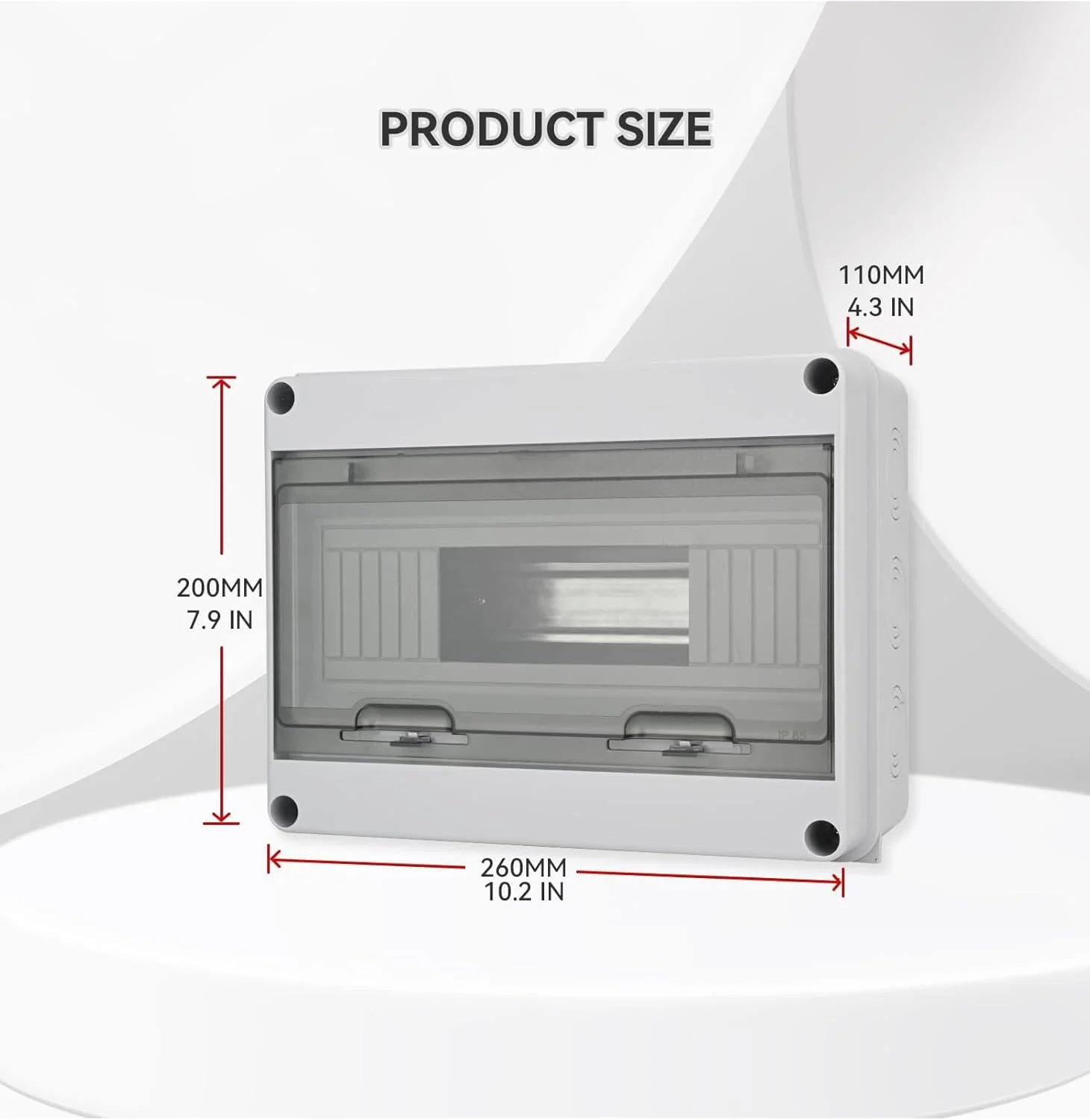 جعبه مینیاتوری 12 راهه KASTWAVE، پنل توزیع MCB ضد آب IP65 برای استفاده در داخل و خارج از منزل با ریل DIN جعبه مینیاتوری 12 راهه KASTWAVE، پنل توزیع MCB ضد آب IP65 برای استفاده در داخل و خارج از منزل با ریل DIN