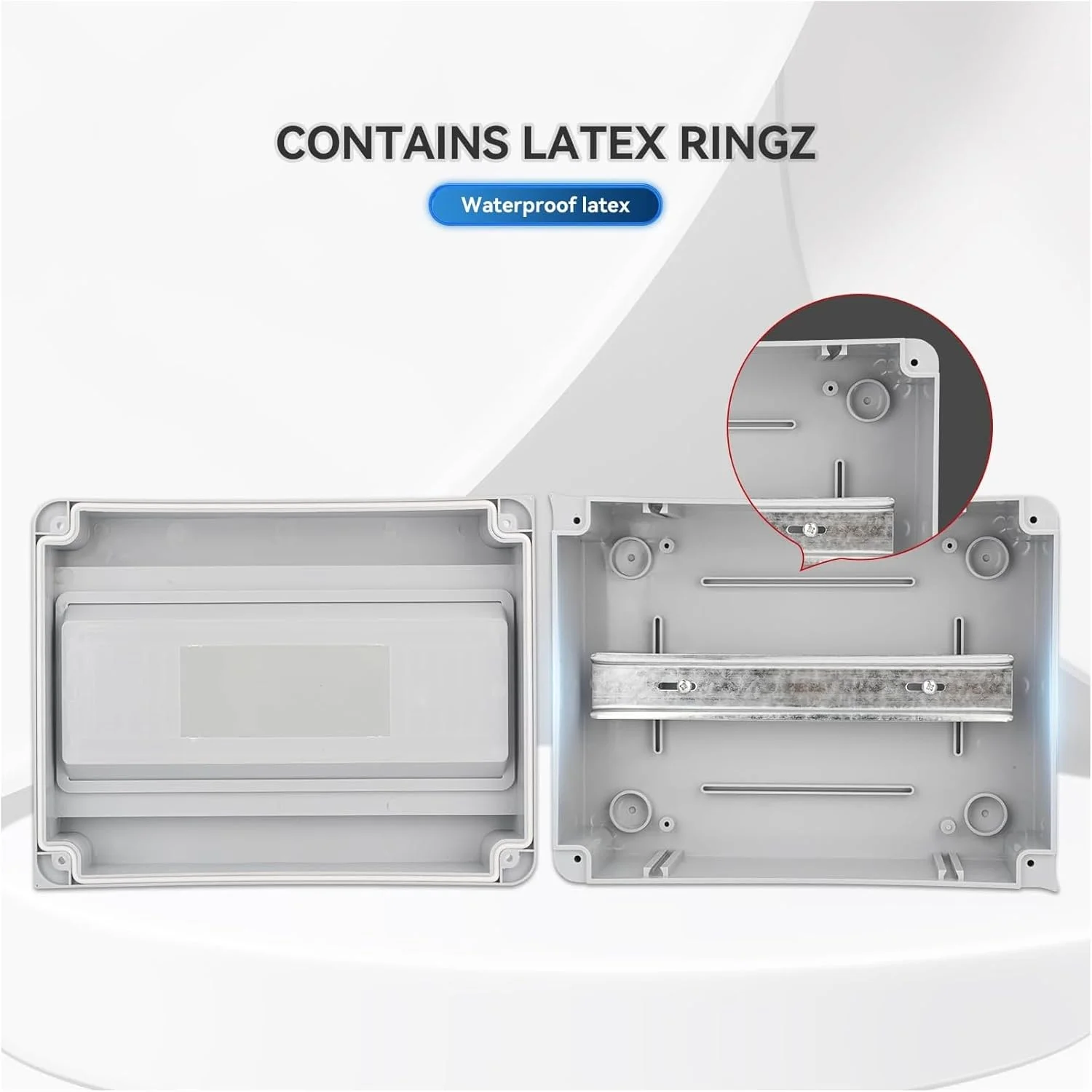 جعبه مینیاتوری 12 راهه KASTWAVE، پنل توزیع MCB ضد آب IP65 برای استفاده در داخل و خارج از منزل با ریل DIN جعبه مینیاتوری 12 راهه KASTWAVE، پنل توزیع MCB ضد آب IP65 برای استفاده در داخل و خارج از منزل با ریل DIN