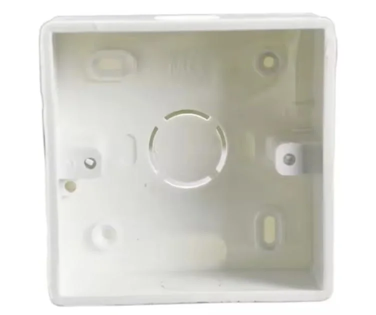 جعبه پریز روکار PVC برق MG – جعبه پشتی روکار برای نصب پایه پریز و کلید دیواری (3 X 3)