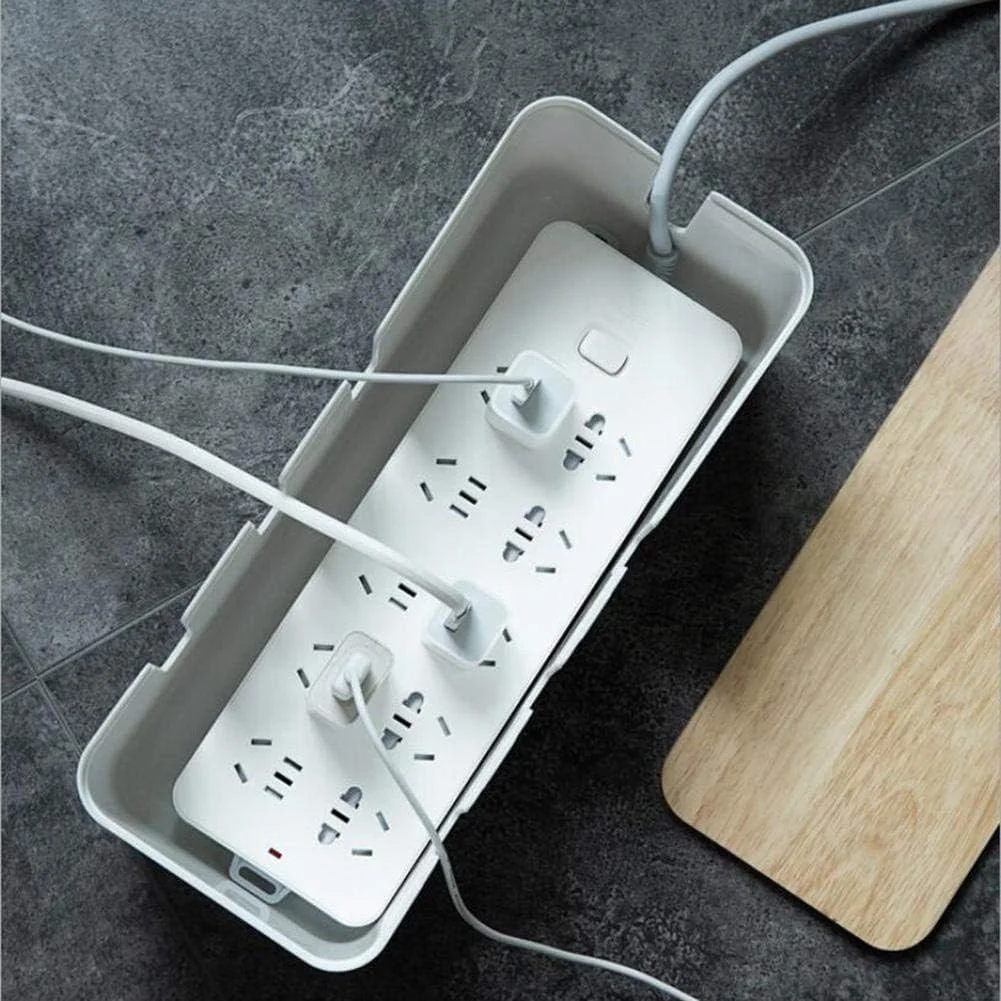 جعبه نظم دهنده کابل برق Friusate با روکش چوبی (30x12x11 سانتی متر)