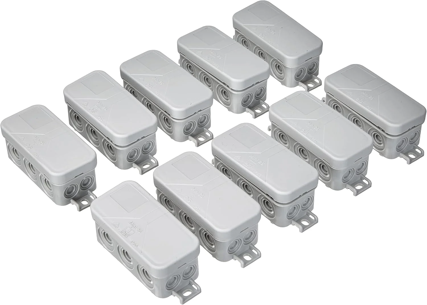 جعبه تقسیم اسپلسبرگ IP55 مینی 25 خاکستری (بسته 10 عددی) 206770