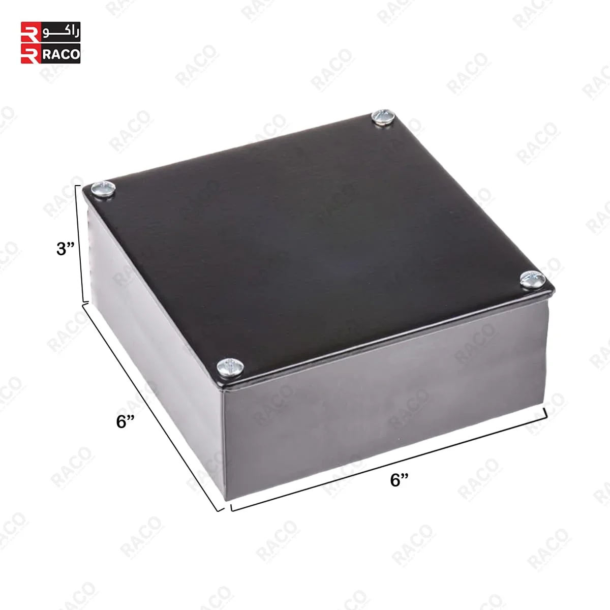 جعبه اتصال برق RACO، جعبه پروژه محفظه پلاستیکی ABS با براکت دیواری کاربرد گسترده (6X6X3) جعبه اتصال برق RACO، جعبه پروژه محفظه پلاستیکی ABS با براکت دیواری کاربرد گسترده (6X6X3)