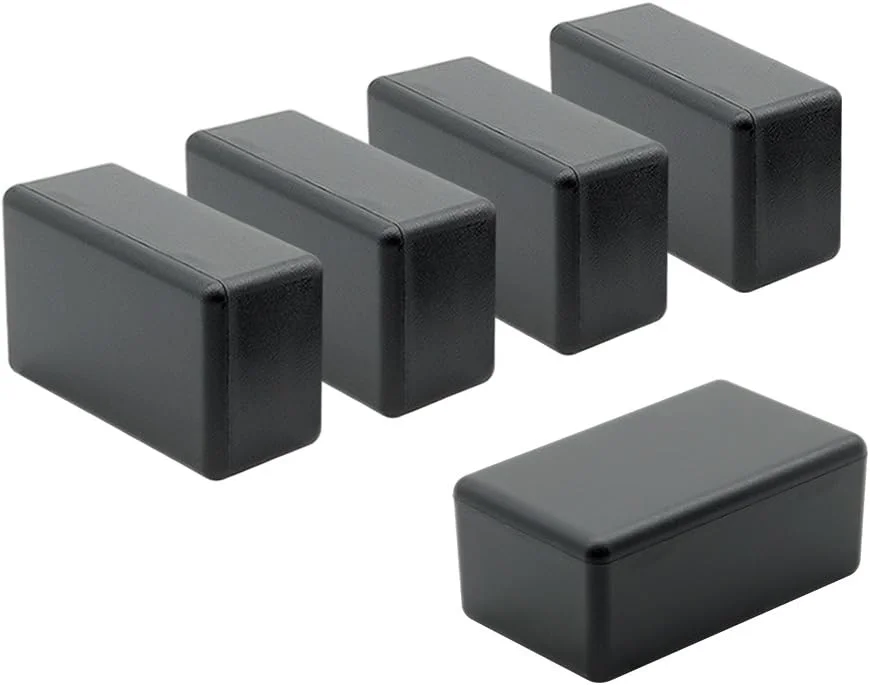 جعبه تقسیم برق پلاستیکی ABS LeMotech، جعبه پروژه مشکی 61x36x25 میلی متر (2.4x1.4x1.0 اینچ)، 5 عدد