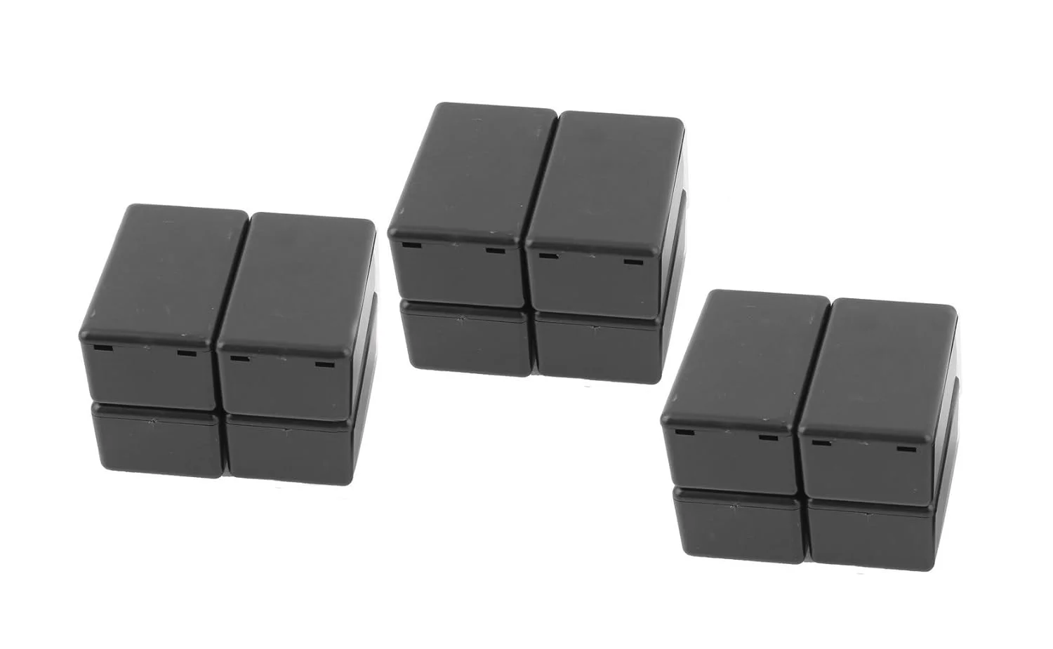 جعبه اتصال پروژه الکتریکی ضد آب YXQ، 60x36x25 میلی متر با پوشش پلاستیکی مشکی، بسته 12 عددی
