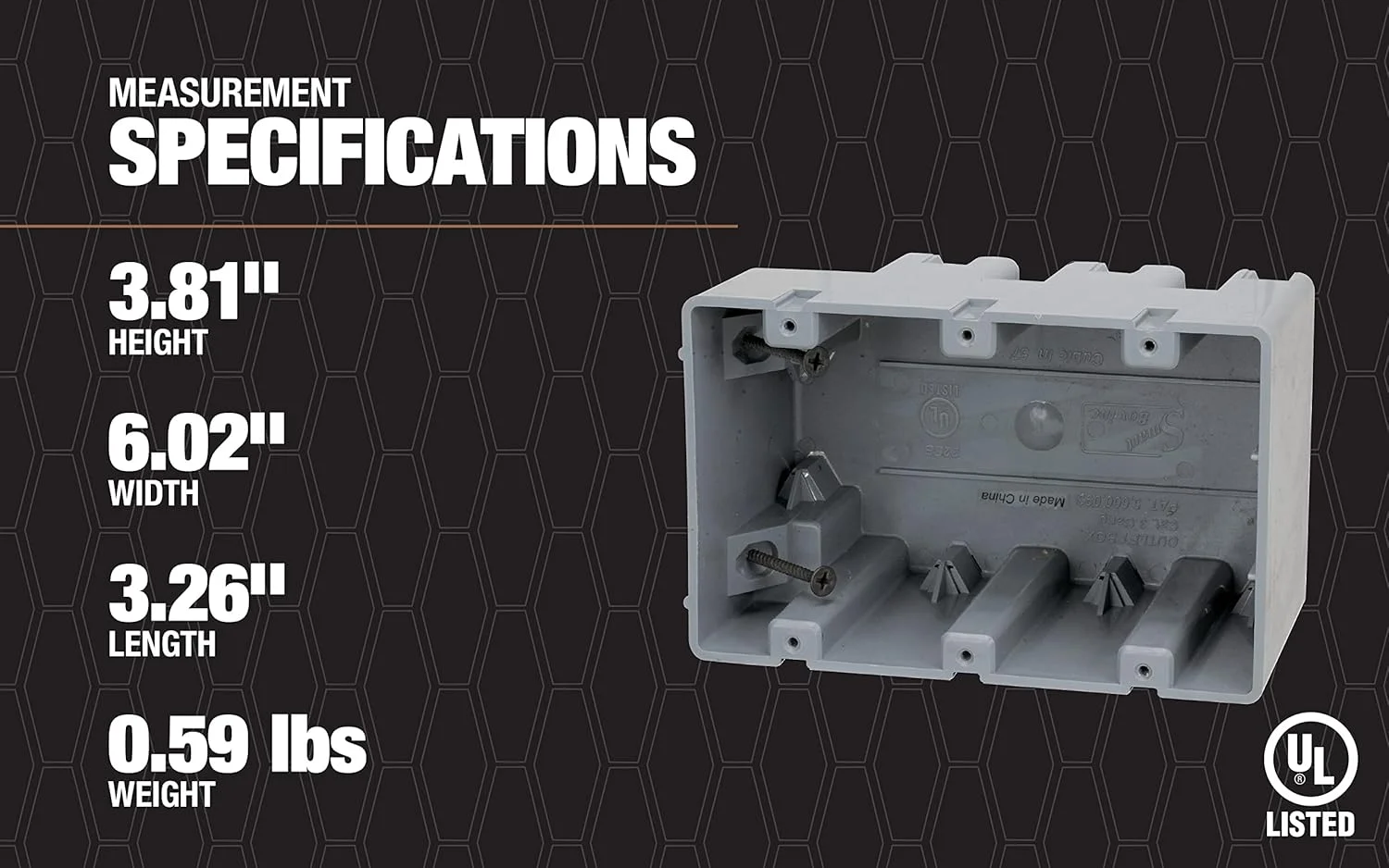 جعبه سه گانه Southwire Madison Electric Products MSB3G با قابلیت تنظیم عمق، سنگین 42 پوند