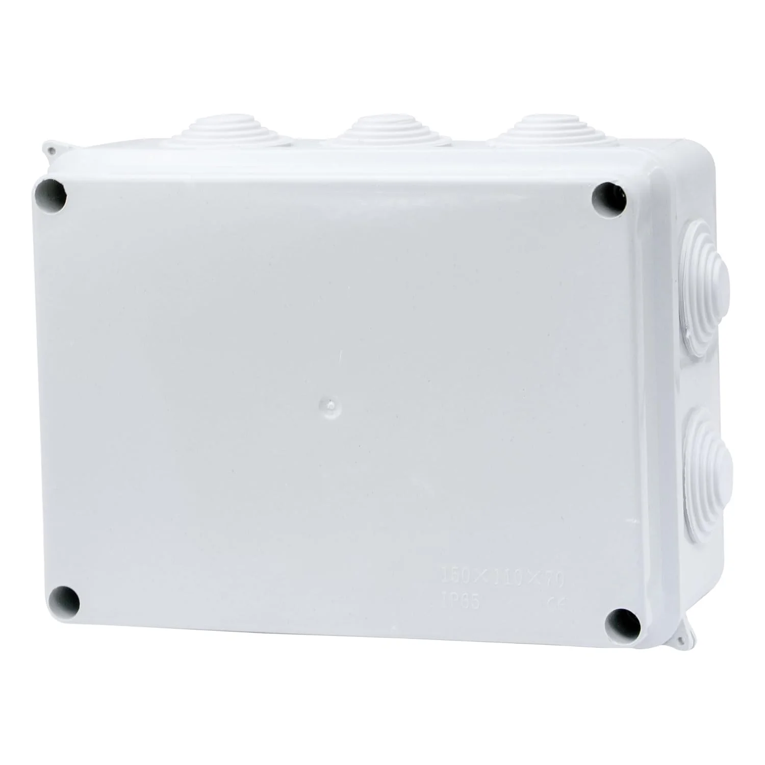 جعبه تقسیم برق پلاستیکی ABS دوراول IP65 ضد آب و ضد گرد و غبار محفظه الکتریکی سفید (150X110X70 MM)