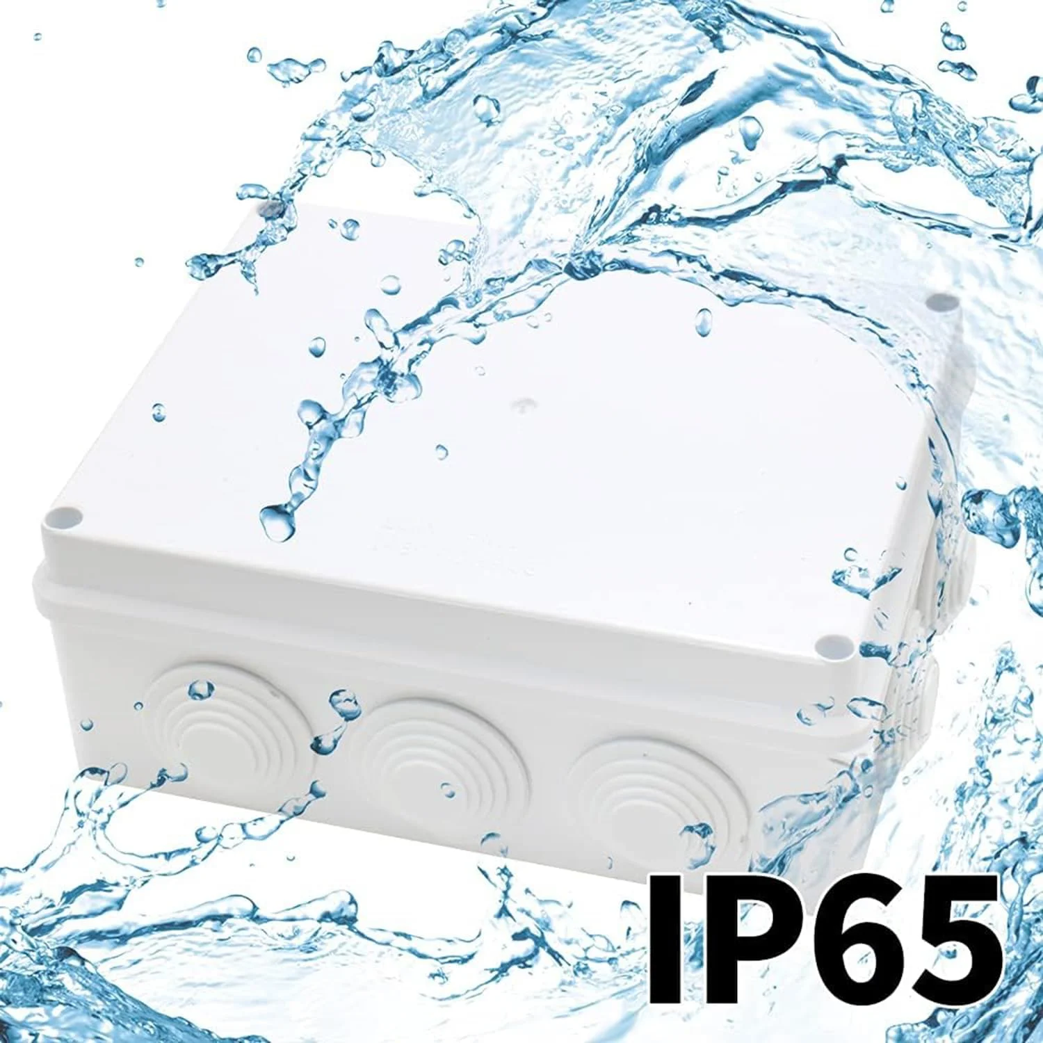 جعبه تقسیم برق پلاستیکی ABS خزنه IP65 ضد آب و گرد و غبار، محفظه الکتریکی سفید 200×155×80 میلی متر (7.9×6.1×3.1 اینچ) جعبه تقسیم برق پلاستیکی ABS خزنه IP65 ضد آب و گرد و غبار، محفظه الکتریکی سفید 200×155×80 میلی متر (7.9×6.1×3.1 اینچ)