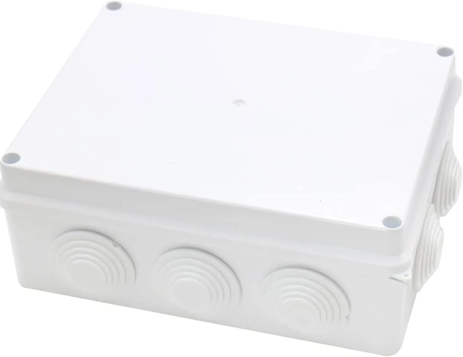 جعبه تقسیم برق پلاستیکی ABS Excefore IP65 ضد آب و ضد گرد و غبار، محفظه الکتریکی سفید 200×155×80 میلی متر (7.9×6.1×3.1 اینچ)