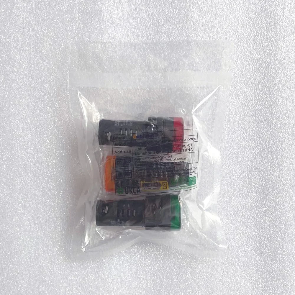چراغ نشانگر AC/DC 12V با بازر Gebildet، نصب پنلی 22 میلی متری با آلارم چشمک زن، برای پنل کنترل الکتریکی، HVAC، پروژه های DIY (قرمز-زرد-سبز) (3 عدد)