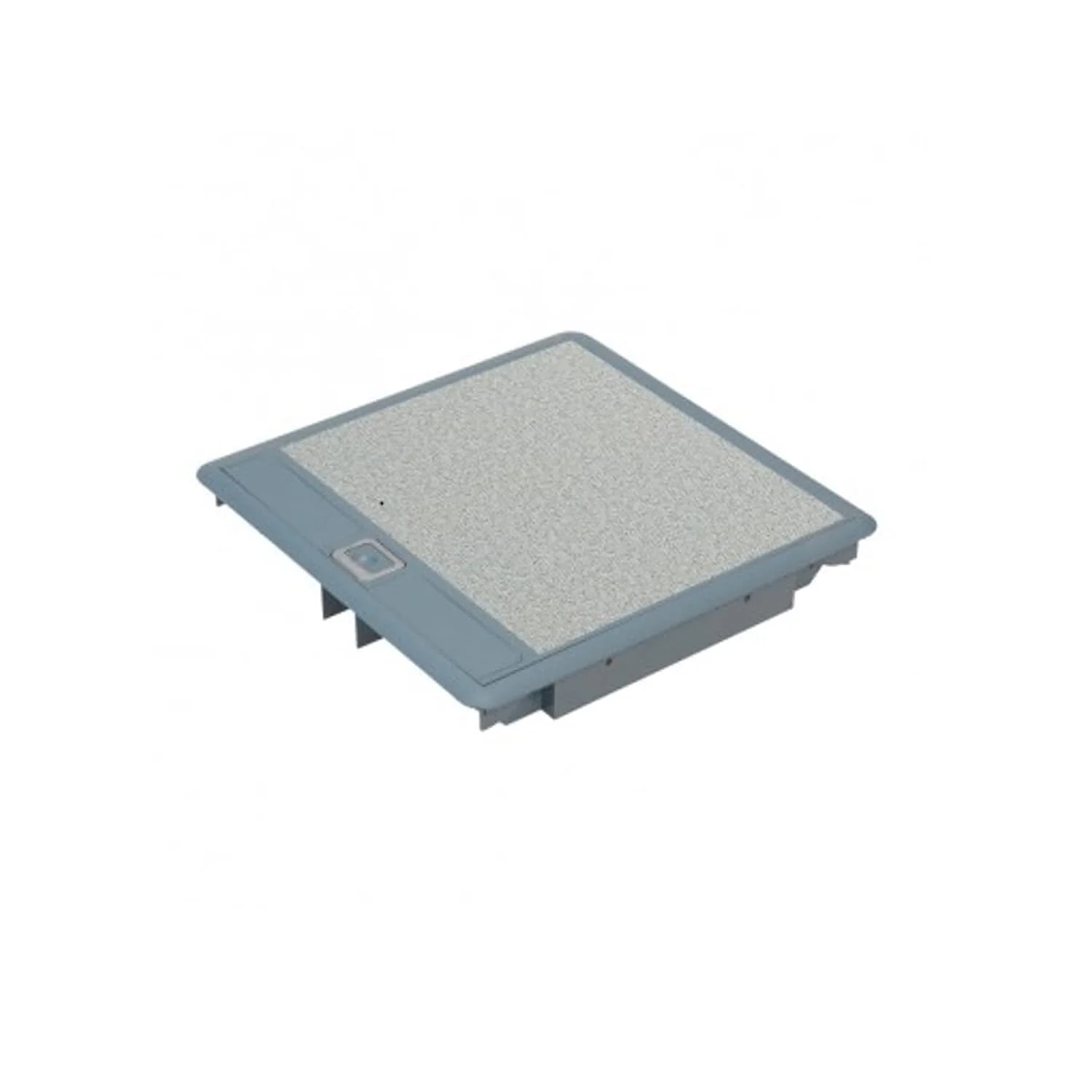 جعبه کف خواب 3 خانه RACO Legrand با درب خاکستری RAL 7031 و خروجی کابل های سخت