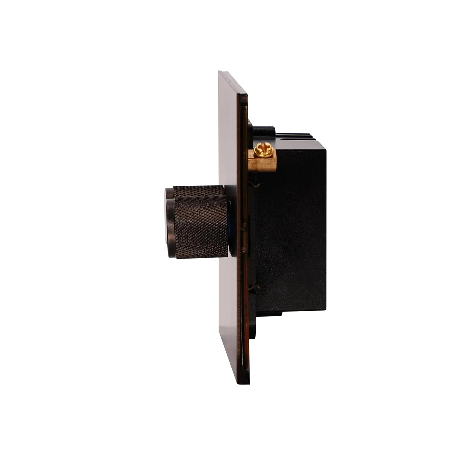 دیمر دوبل نور دون مارکو 2x500W - پنل استیل ضد زنگ، مدرن و بادوام، کلید برق مقاوم در برابر آتش، 3 سال گارانتی، کلید دیواری برای خانه و دفتر (برنجی عتیقه تیره)
