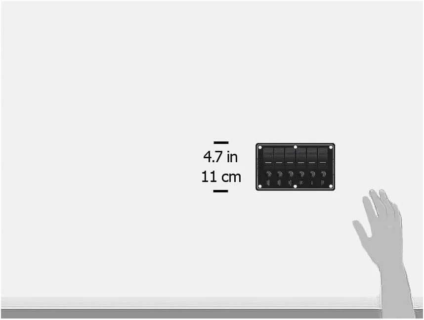 پنل H2O 12VDC CLB 6POS BLK V از Blue Sea Systems