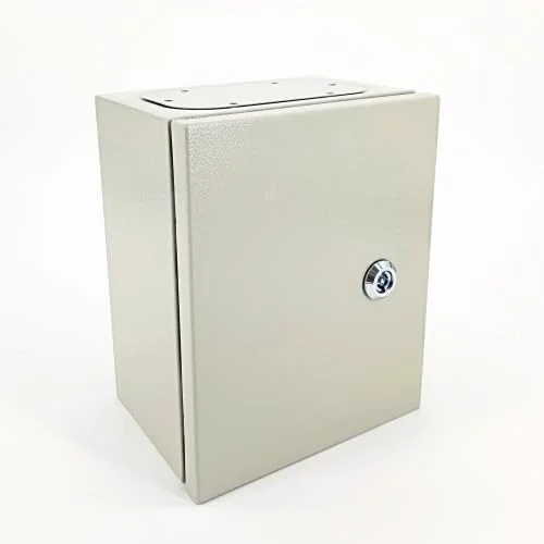 جعبه فلزی محفظه قابل نصب روی دیوار گالوانیزه ساده الکترونیکی IP65 جعبه اتصال پروژه برای مصارف تجاری و صنعتی - KYLAQ (200X200X150)