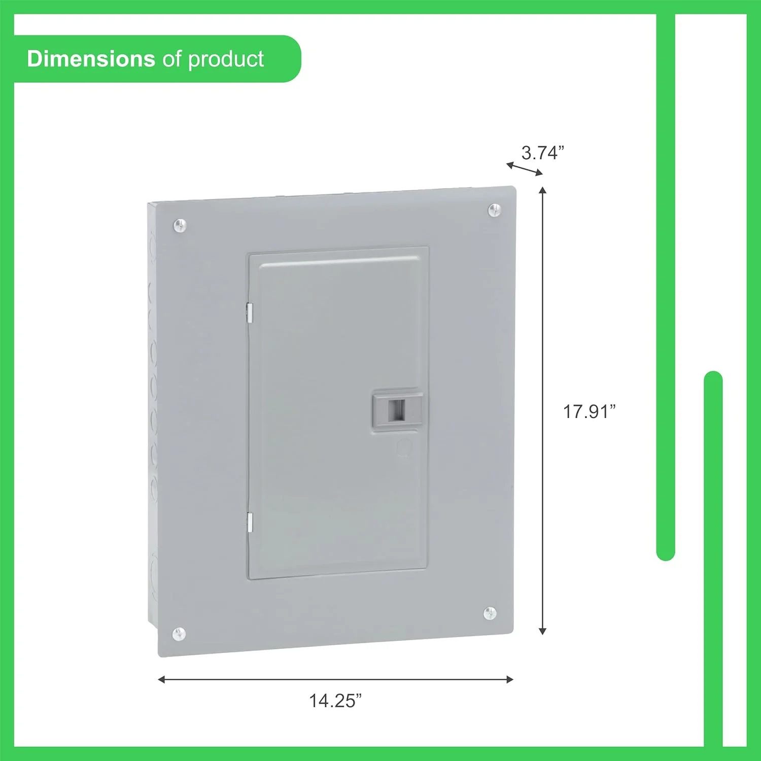 مرکز بار اصلی Schneider Electric Square D HOM1224L125PC Homeline 125 آمپر 12 فضا 24 مدار داخلی با سرپوش (آماده اتصال نول)