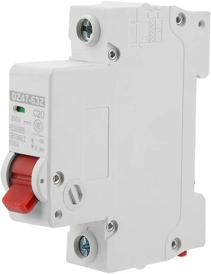 کلید مینیاتوری MCB مدل DZ47-63Z-1P 20A DC ولتاژ پایین، کلید مدار هوایی مینیاتوری انرژی خورشیدی برای پنل های خورشیدی سیستم شبکه