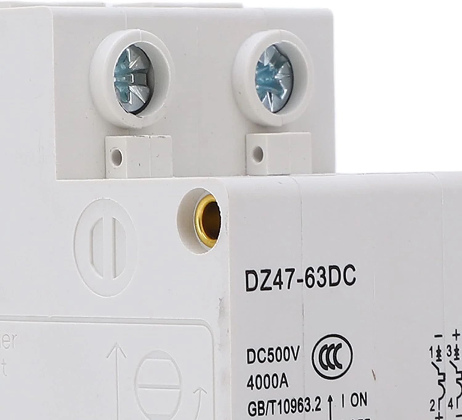 کلید مینیاتوری 2 پل DC 500V برای مدار فتوولتائیک، کلید هوایی برای حفاظت از اضافه بار و اتصال کوتاه (32 آمپر)