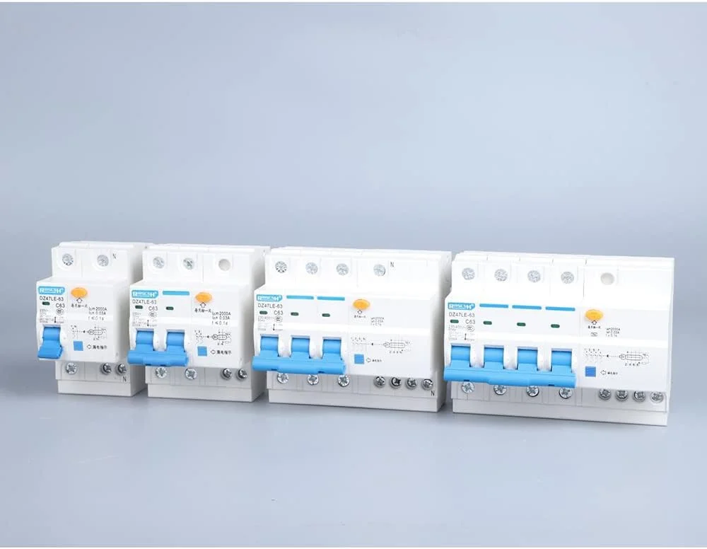 AETOOL - کلید محافظ نشتی جریان باقیمانده DZ47LE RCBO RCCB MCB RCD 16A 20A 25A 32A 40A 50A (1)