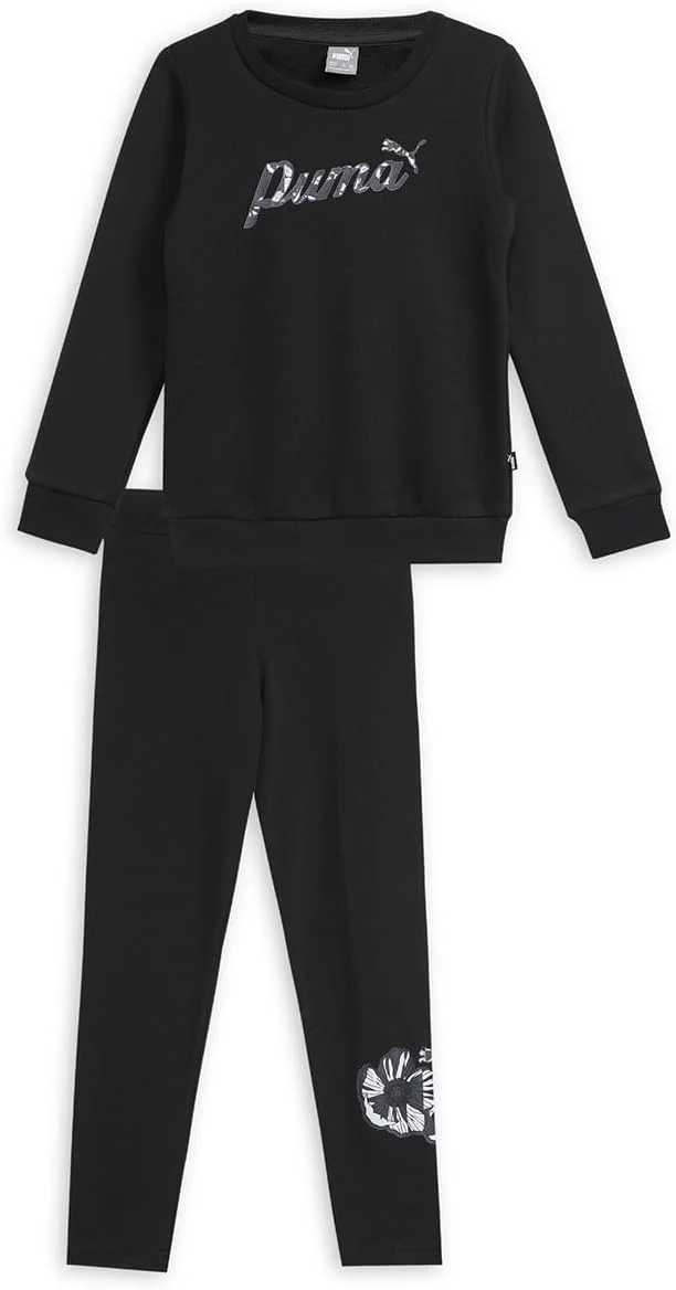 ست بلوز و لگینگ دخترانه پوما مدل Class Act Crew & Legging Set Fl G Track Suit