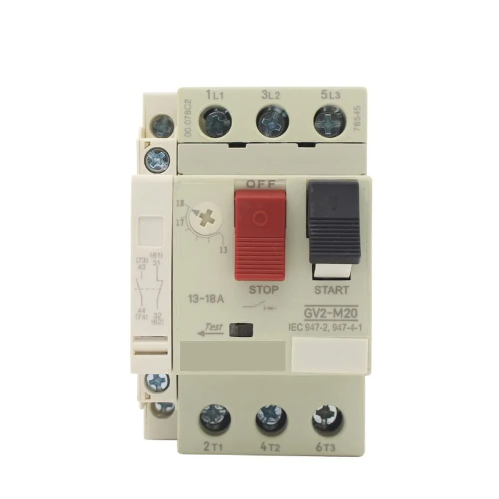 قطع کننده مدار ShoFbi مدل GV2-M20C 13-18A 3P UE690V 50/60Hz، محافظ استارتر الکترونیکی، قطع کننده مدار، محافظ نشتی زمین