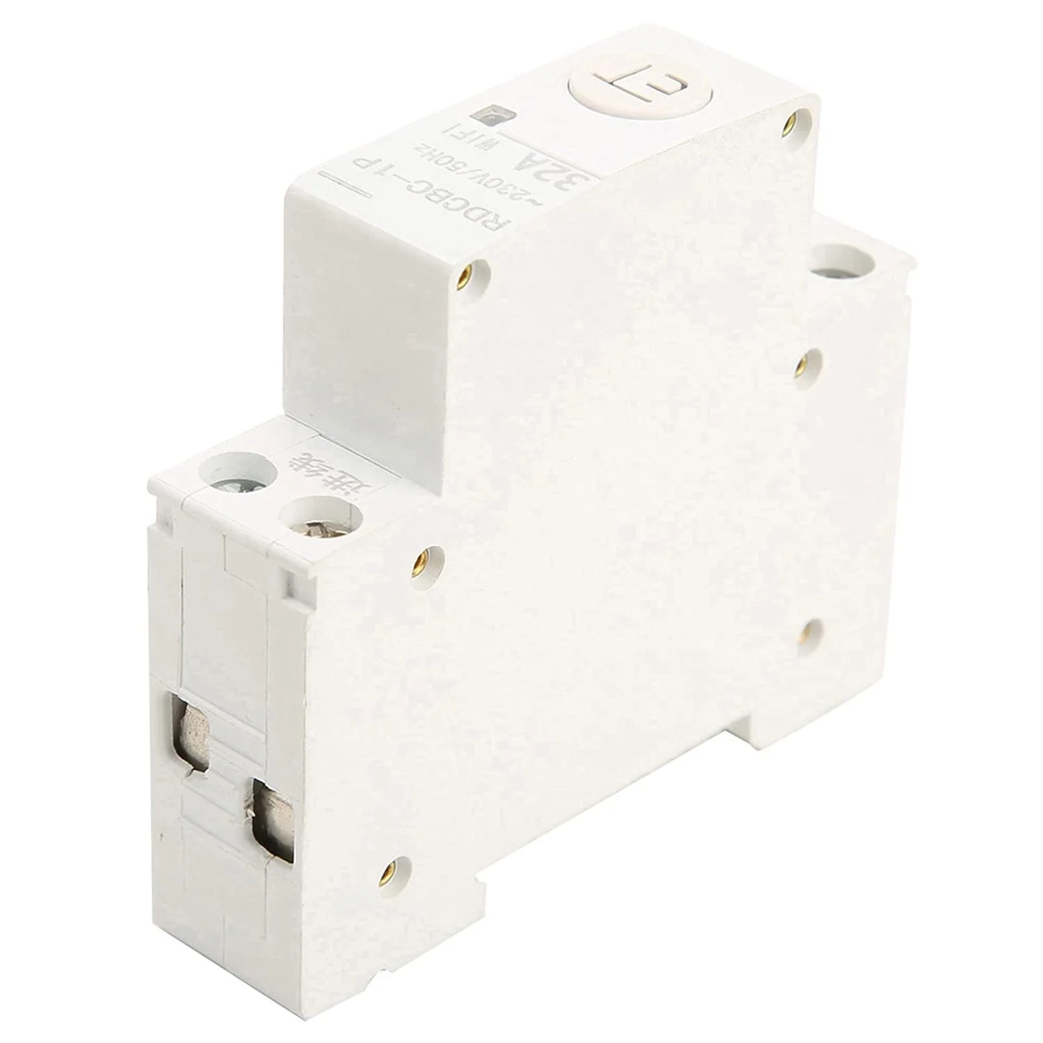قطع کننده مدار هوشمند WIFI، قطع کننده مدار رله مانیتورینگ با سوئیچ کنترل از راه دور محافظت در برابر ولتاژ بیش از حد و ولتاژ کم برای جعبه توزیع 1P AC230V IP20 (1P 32A)