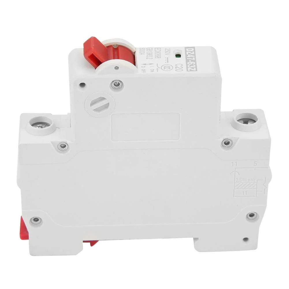 DZ47-63Z-1P 20A کلید مینیاتوری DC محافظت از نشت کلید هوایی قطع کننده مدار DC فتوولتائیک محافظ سوئیچ DZ47-63Z-1P 20A کلید مینیاتوری DC محافظت از نشت کلید هوایی قطع کننده مدار DC فتوولتائیک محافظ سوئیچ
