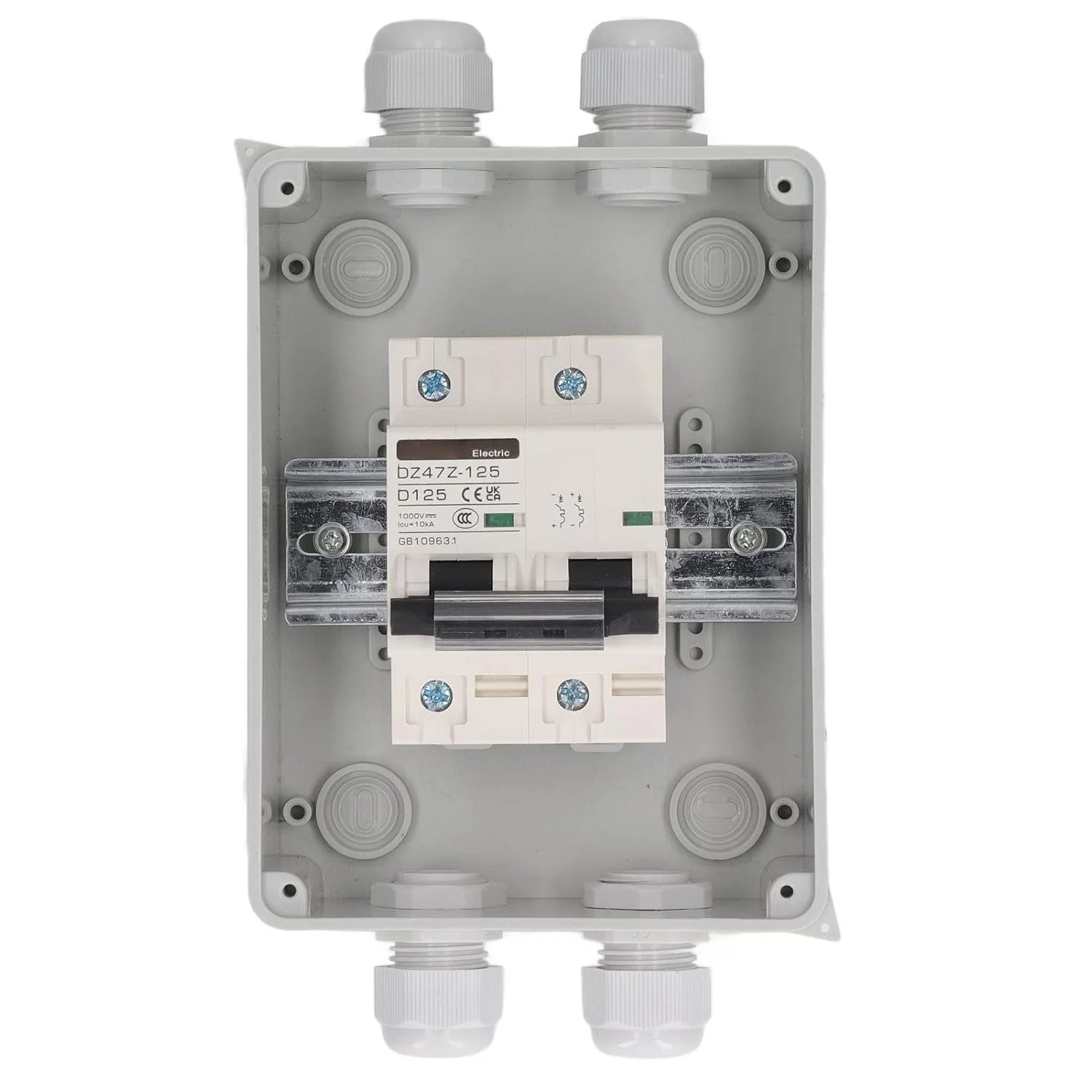 کلید مینیاتوری DC 2P 125A IP65 ضد آب قطع کننده مدار سیستم فتوولتائیک خورشیدی کلید مینیاتوری DC 2P 125A IP65 ضد آب قطع کننده مدار سیستم فتوولتائیک خورشیدی