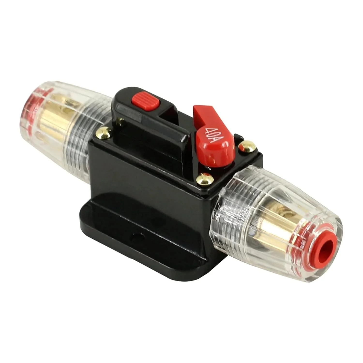قطع کننده مدار ShoFbi 20A 30A 40A 50A 60A 80A 100A 12V 24V فیوز قابل تنظیم مجدد خودکار قطع کننده مدار تقویت کننده صوتی محافظ اضافه بار نگهدارنده فیوز محافظ های نشتی زمین (اندازه: 60A)
