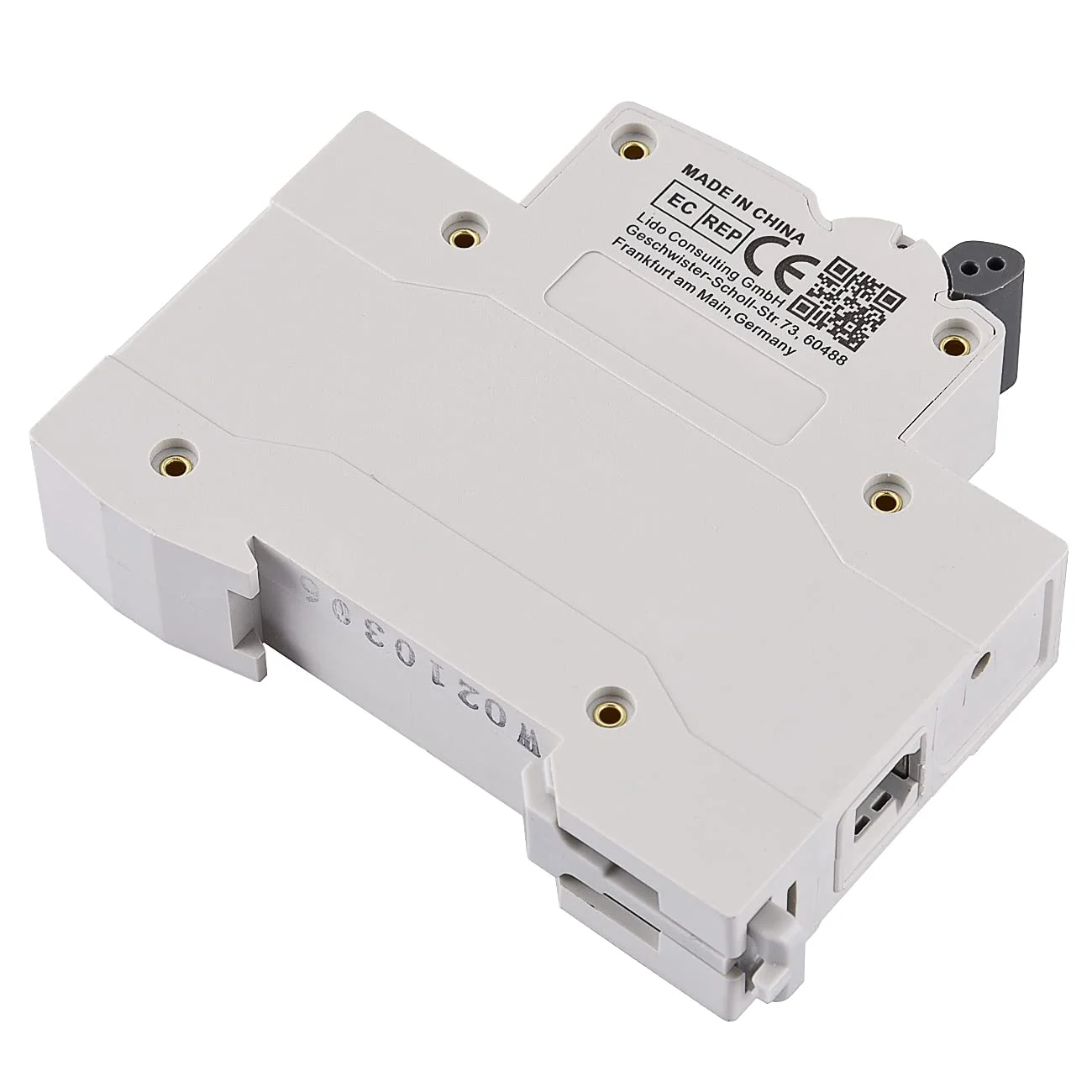 کلید مینیاتوری HSB6C، جریان 10 آمپر، 1 پل، تیپ B، قدرت قطع 6 کیلو آمپر، نصب روی ریل DIN