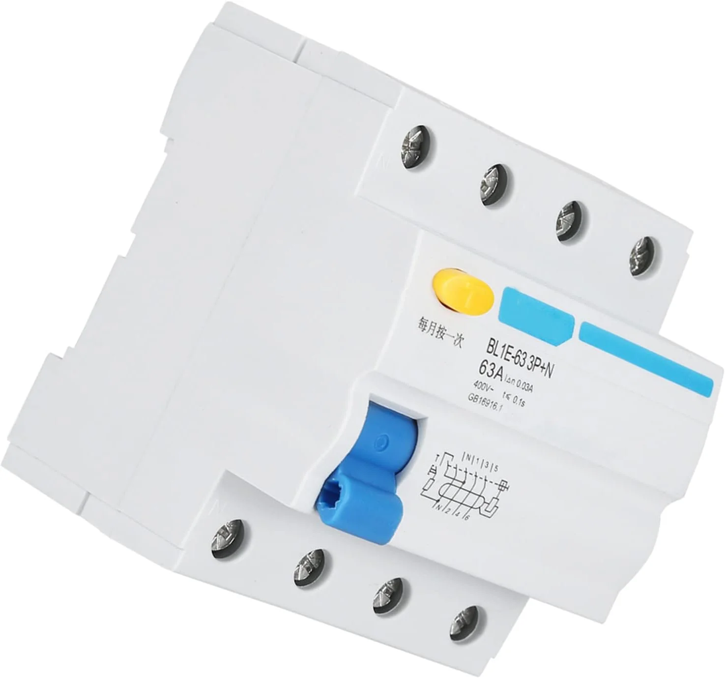 کلید محافظ جان BL1E-63 3p N 63A RCCB 230V 30mA برای دکوراسیون منزل، ساخت و ساز مهندسی، تحول شبکه روستایی کلید محافظ جان BL1E-63 3p N 63A RCCB 230V 30mA برای دکوراسیون منزل، ساخت و ساز مهندسی، تحول شبکه روستایی