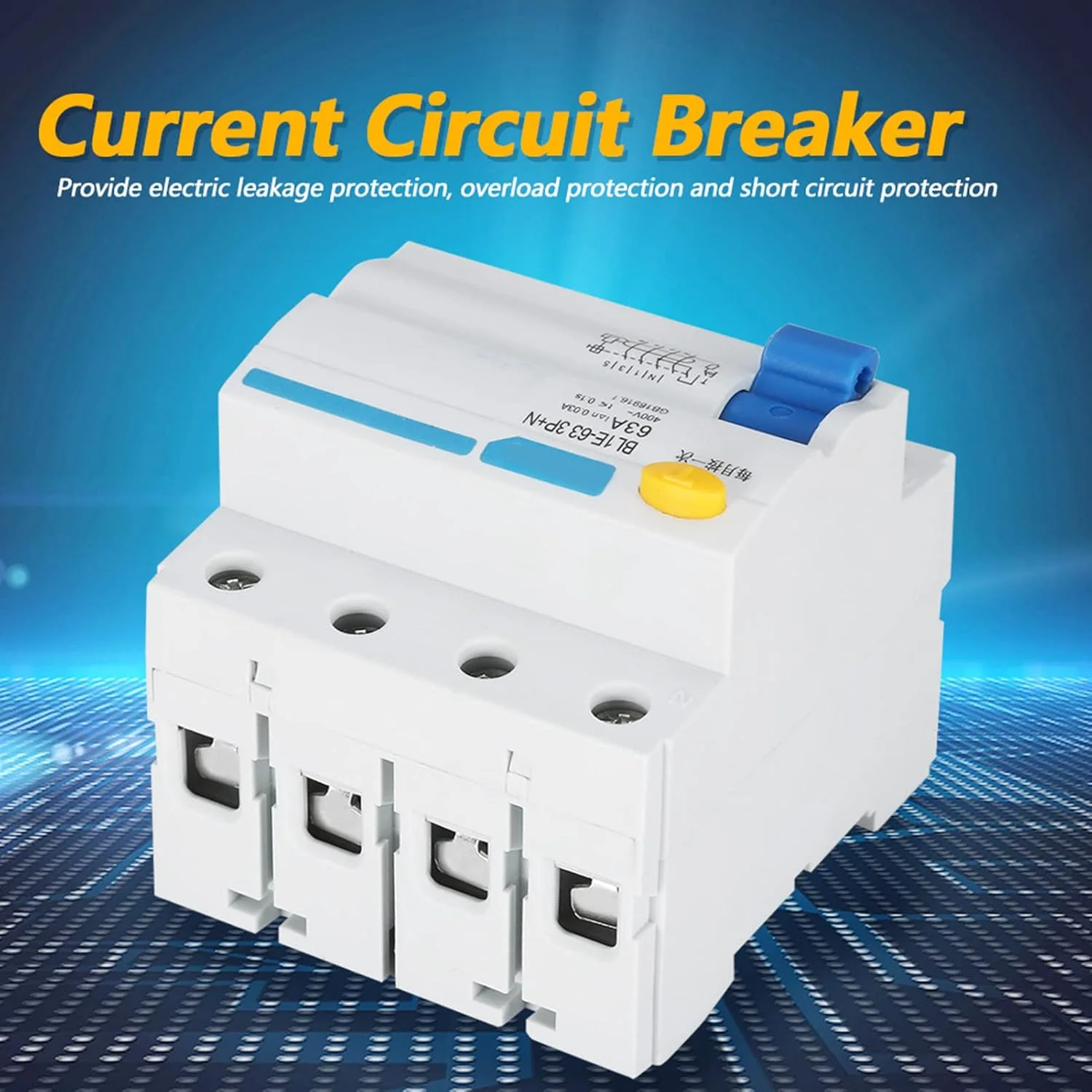 کلید محافظ جان BL1E-63 3p N 63A RCCB 230V 30mA برای دکوراسیون منزل، ساخت و ساز مهندسی، تحول شبکه روستایی کلید محافظ جان BL1E-63 3p N 63A RCCB 230V 30mA برای دکوراسیون منزل، ساخت و ساز مهندسی، تحول شبکه روستایی