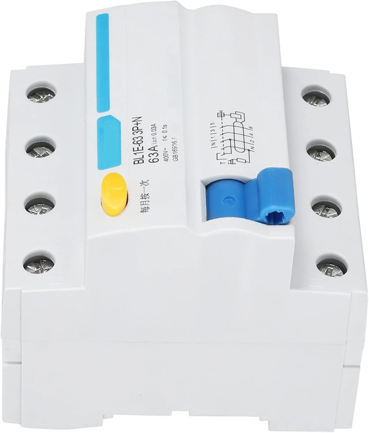 کلید محافظ جان BL1E-63 3p N 63A RCCB 230V 30mA برای دکوراسیون منزل، ساخت و ساز مهندسی، تحول شبکه روستایی کلید محافظ جان BL1E-63 3p N 63A RCCB 230V 30mA برای دکوراسیون منزل، ساخت و ساز مهندسی، تحول شبکه روستایی