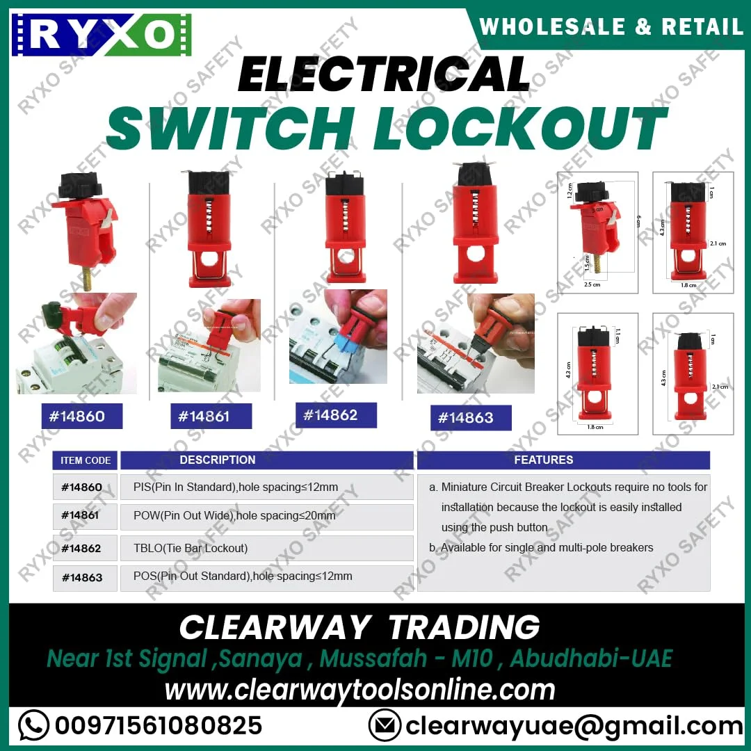 قفل مینیاتوری کلید مینیاتوری RIXO - PIS (پین استاندارد) - ایمنی