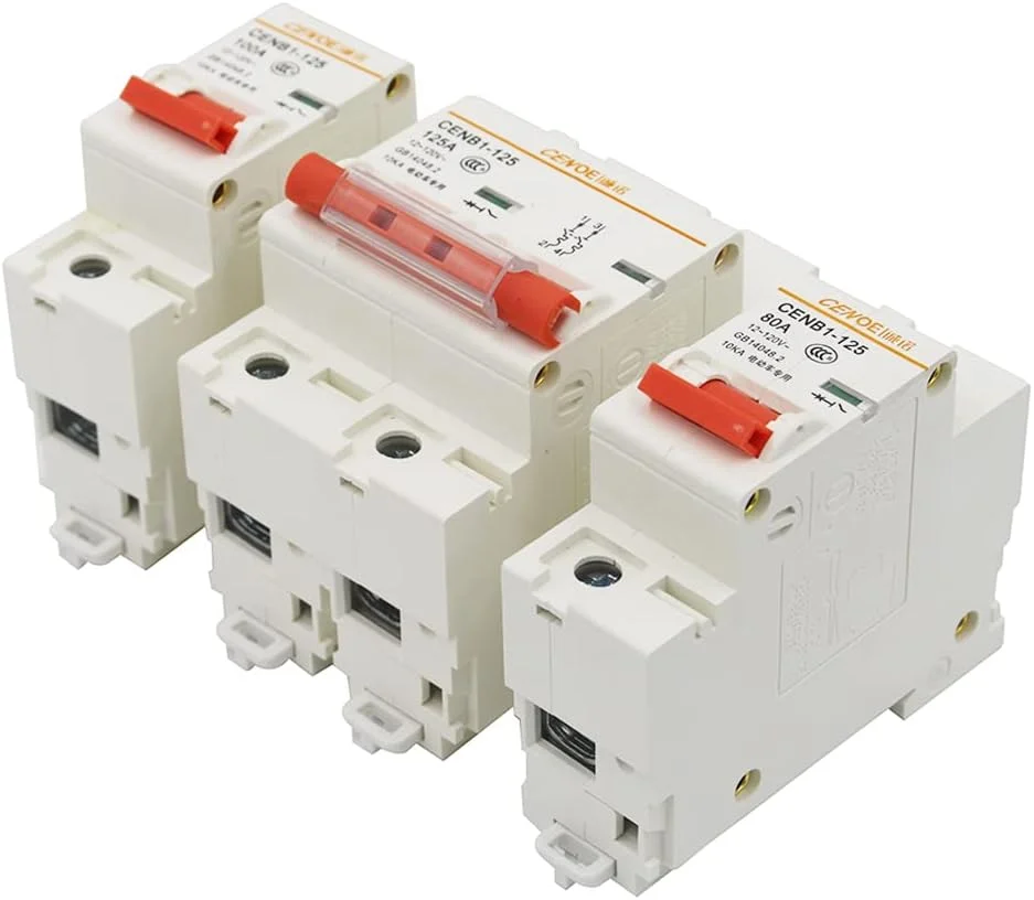 AETOOL - 2 پل DC120𝖵 63A 80A 100A 125A قطع کننده مدار DС mcb breaker برای کاربر جهانی خودروهای برقی 2018 جدید (جریان نامی 125A) AETOOL - 2 پل DC120𝖵 63A 80A 100A 125A قطع کننده مدار DС mcb breaker برای کاربر جهانی خودروهای برقی 2018 جدید (جریان نامی 125A)