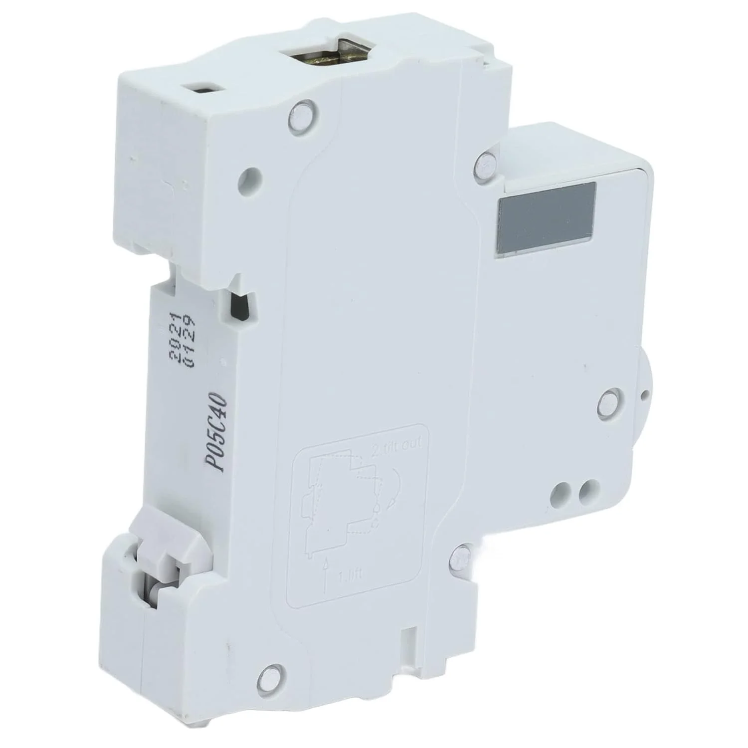 مینیاتوری قطع کننده مدار، DZ47s C40 1P نصب ریلی DIN، قطع کننده هوای ولتاژ پایین، محافظ اتصال کوتاه با گیره قفل دو وضعیتی برای سیستم های الکتریکی ولتاژ پایین، 6000 آمپر، 230 ولت/400 ولت