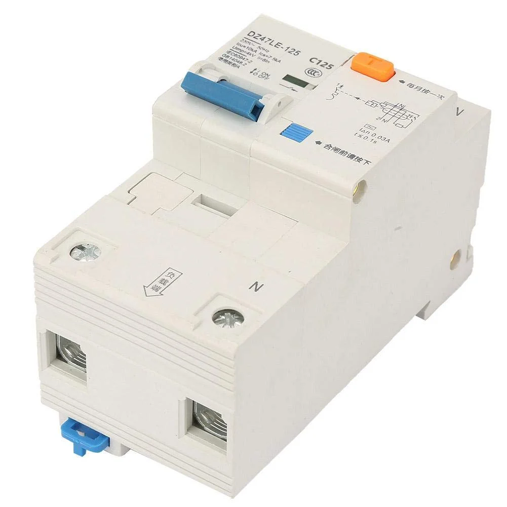 کلید مینیاتوری جریان نشتی، AC 230V 80/100/125A کلید محافظت از نشتی DZ47LE-125​ 1P+N کلید مینیاتوری جریان (C125A)
