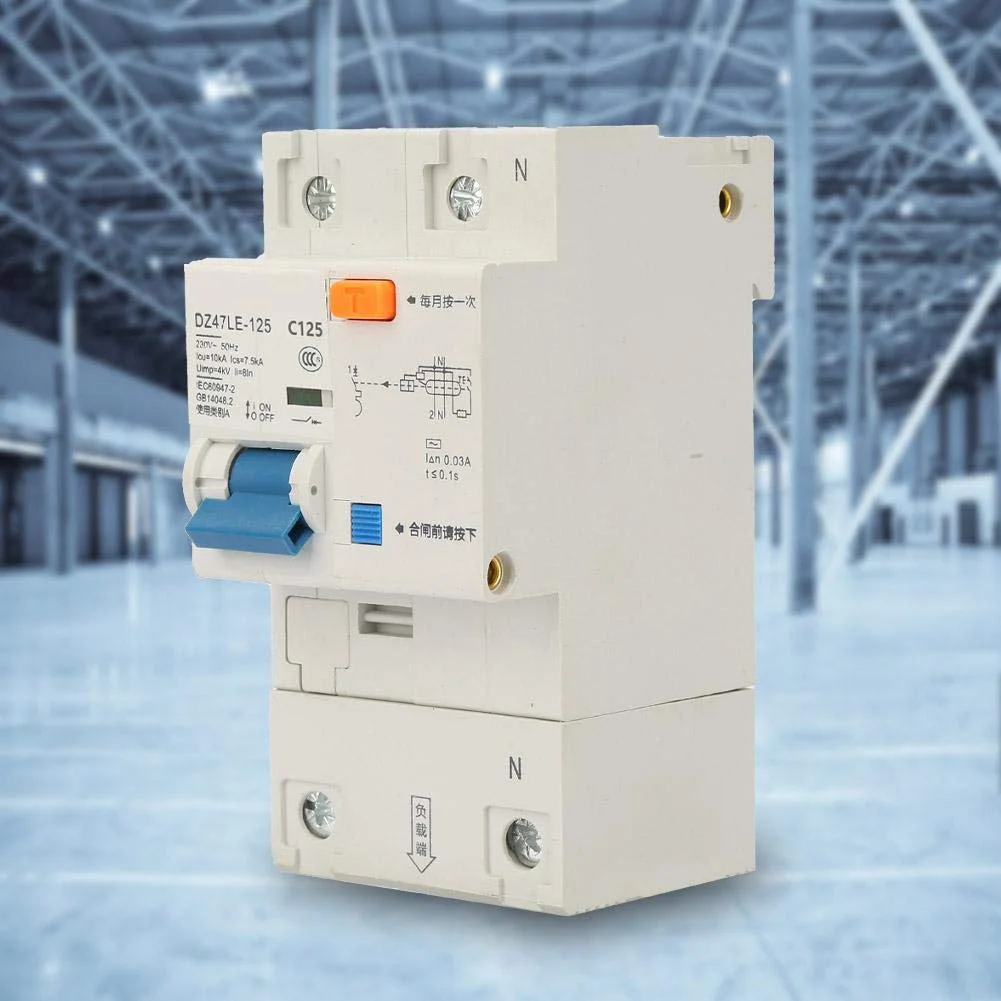 کلید مینیاتوری جریان نشتی، AC 230V 80/100/125A کلید محافظت از نشتی DZ47LE-125​ 1P+N کلید مینیاتوری جریان (C125A)