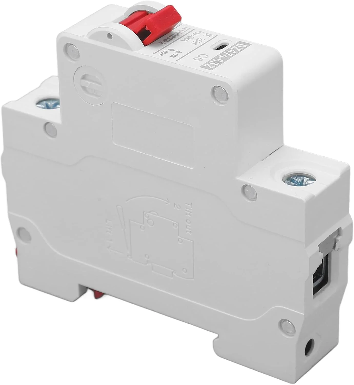 مینیاتوری مدار شکن کوچک، نصب آسان مینی مدار شکن با قابلیت شکست 6000 آمپر DC250V برای سیستم فتوولتائیک خورشیدی