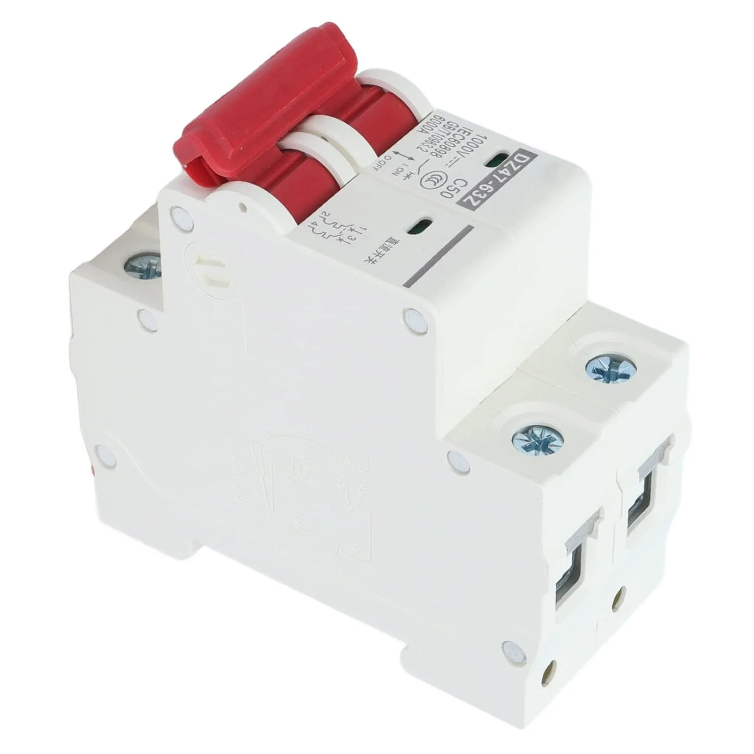 قطع کننده مدار DC Haofy، مینیاتوری، 50 آمپر DZ47-63Z C50، کنترل برای سیستم های فتوولتائیک خورشیدی، سیستم های برق کشتی با عملکرد عالی قطع کننده مدار DC Haofy، مینیاتوری، 50 آمپر DZ47-63Z C50، کنترل برای سیستم های فتوولتائیک خورشیدی، سیستم های برق کشتی با عملکرد عالی