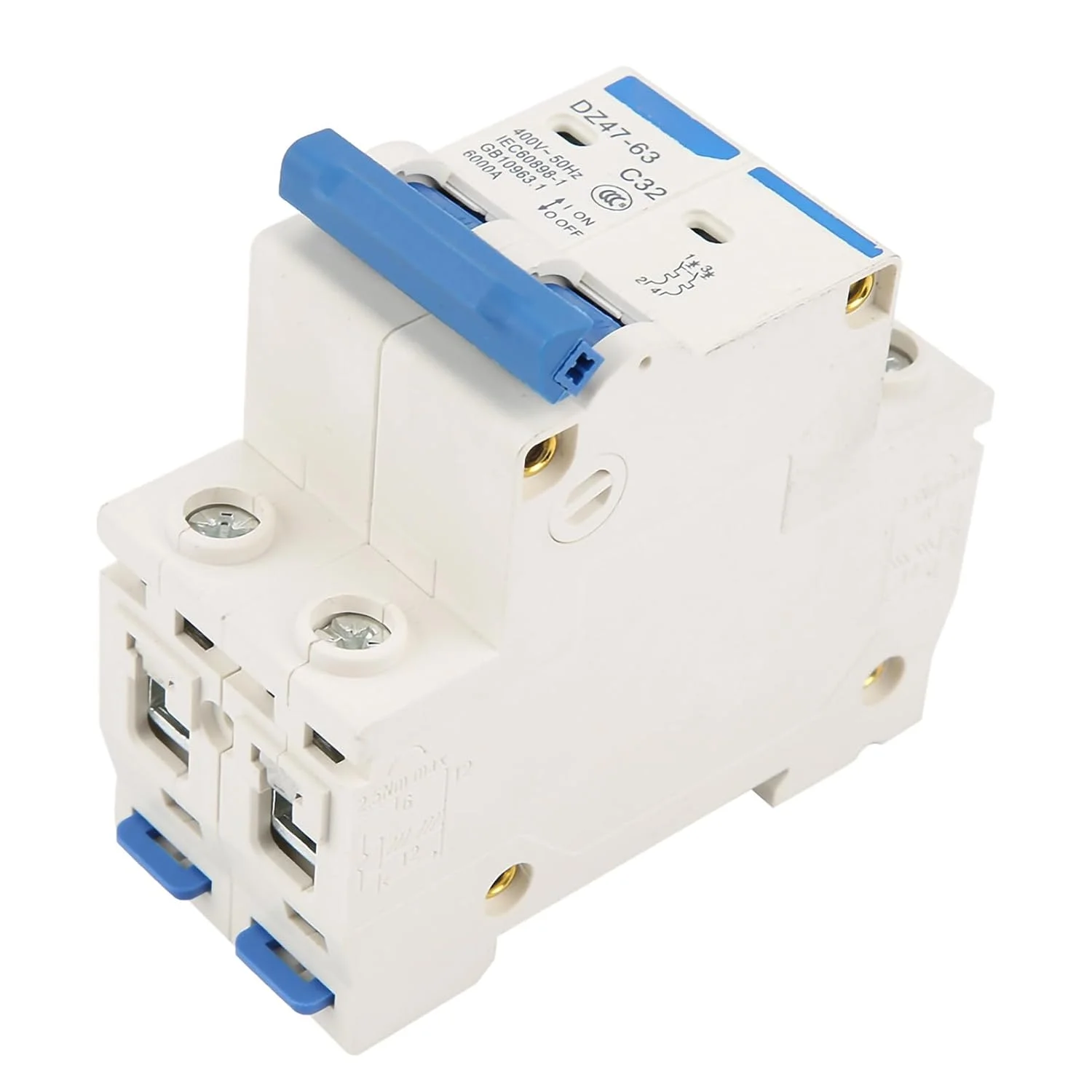 کلید مینیاتوری 2 پل 32 آمپر 220/380 ولت با حفاظت از اضافه بار و اتصال کوتاه، مناسب برای دکوراسیون منزل، ساخت و ساز مهندسی کلید مینیاتوری 2 پل 32 آمپر 220/380 ولت با حفاظت از اضافه بار و اتصال کوتاه، مناسب برای دکوراسیون منزل، ساخت و ساز مهندسی