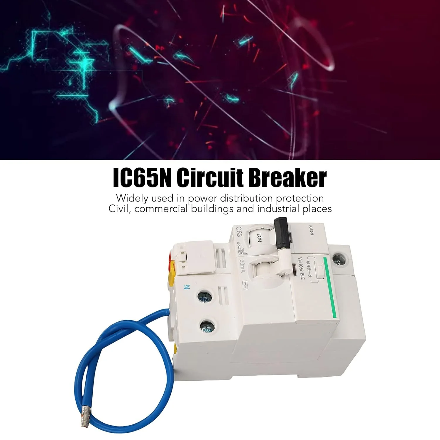 قطع کننده مدار، محافظت از نشت گیره قفل کننده 2 پل 1P+N سوئیچ هوا ایمن برای توزیع برق (6A) قطع کننده مدار، محافظت از نشت گیره قفل کننده 2 پل 1P+N سوئیچ هوا ایمن برای توزیع برق (6A)