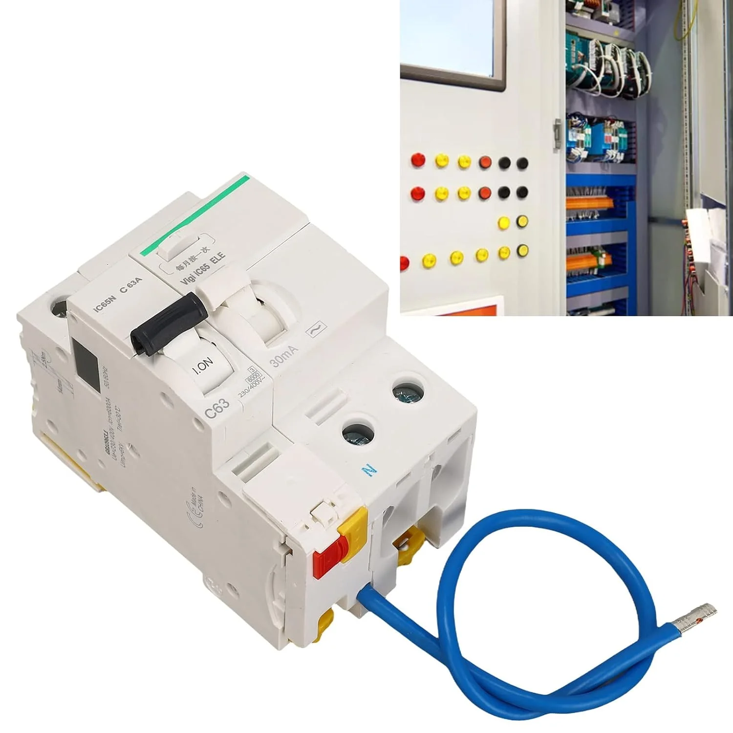 قطع کننده مدار، محافظت از نشت گیره قفل کننده 2 پل 1P+N سوئیچ هوا ایمن برای توزیع برق (6A) قطع کننده مدار، محافظت از نشت گیره قفل کننده 2 پل 1P+N سوئیچ هوا ایمن برای توزیع برق (6A)