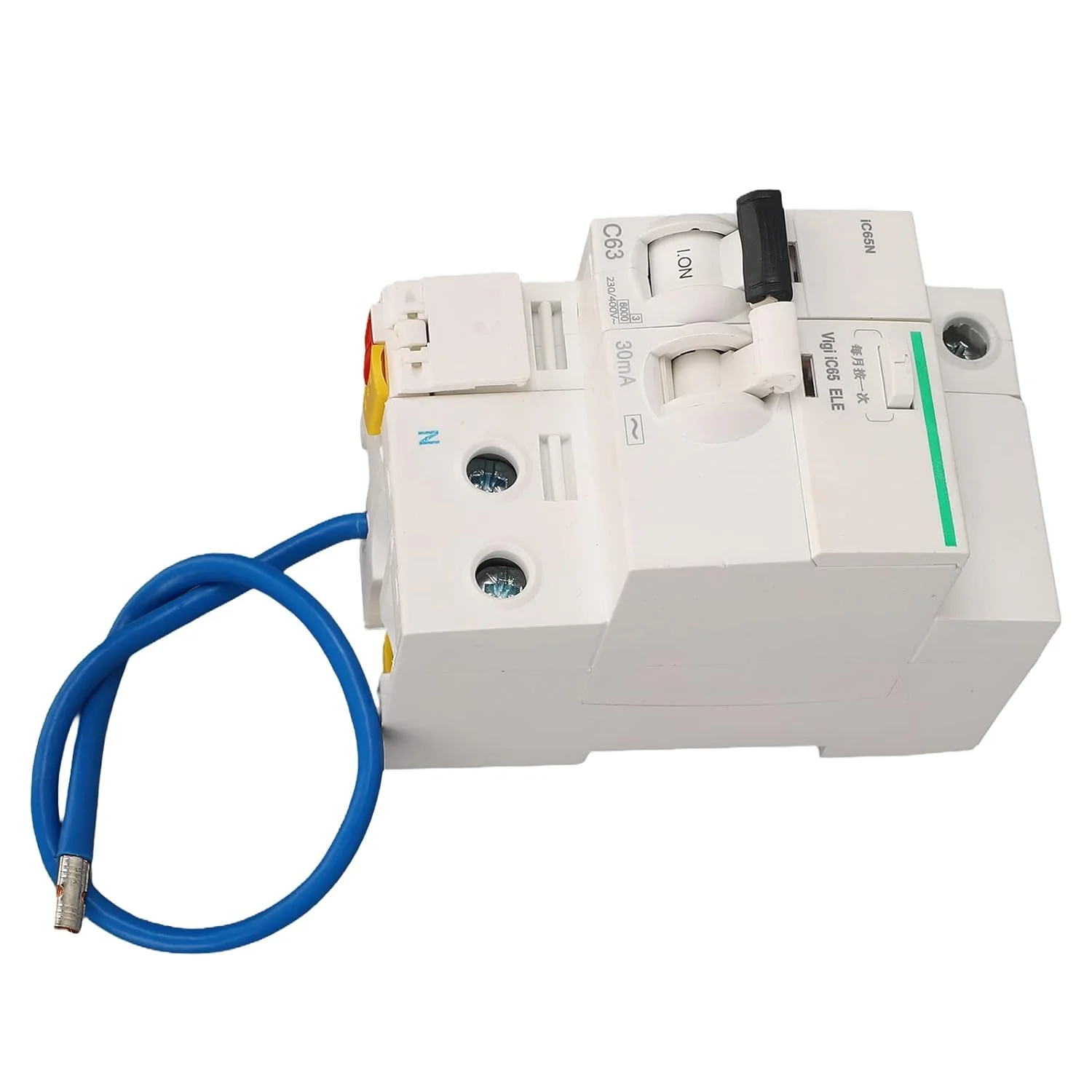 قطع کننده مدار، محافظت از نشت گیره قفل کننده 2 پل 1P+N سوئیچ هوا ایمن برای توزیع برق (6A) قطع کننده مدار، محافظت از نشت گیره قفل کننده 2 پل 1P+N سوئیچ هوا ایمن برای توزیع برق (6A)