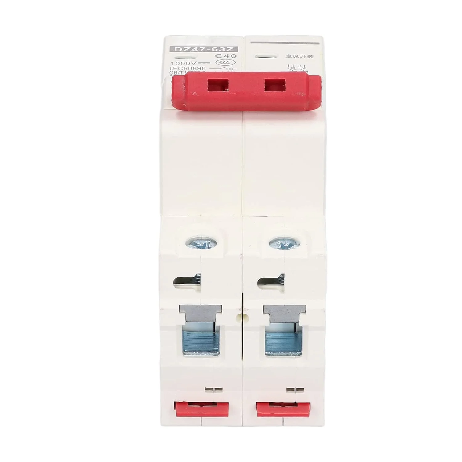 قطع کننده مدار خانگی، قطع کننده مدار، قطع کننده مدار مینیاتوری DC، 1 عدد PA66 2P سیستم PV خورشیدی ایزولاتور نصب ریل DIN 1000V 50A DZ47‑63Z C50 قطع کننده مدار خانگی، قطع کننده مدار، قطع کننده مدار مینیاتوری DC، 1 عدد PA66 2P سیستم PV خورشیدی ایزولاتور نصب ریل DIN 1000V 50A DZ47‑63Z C50