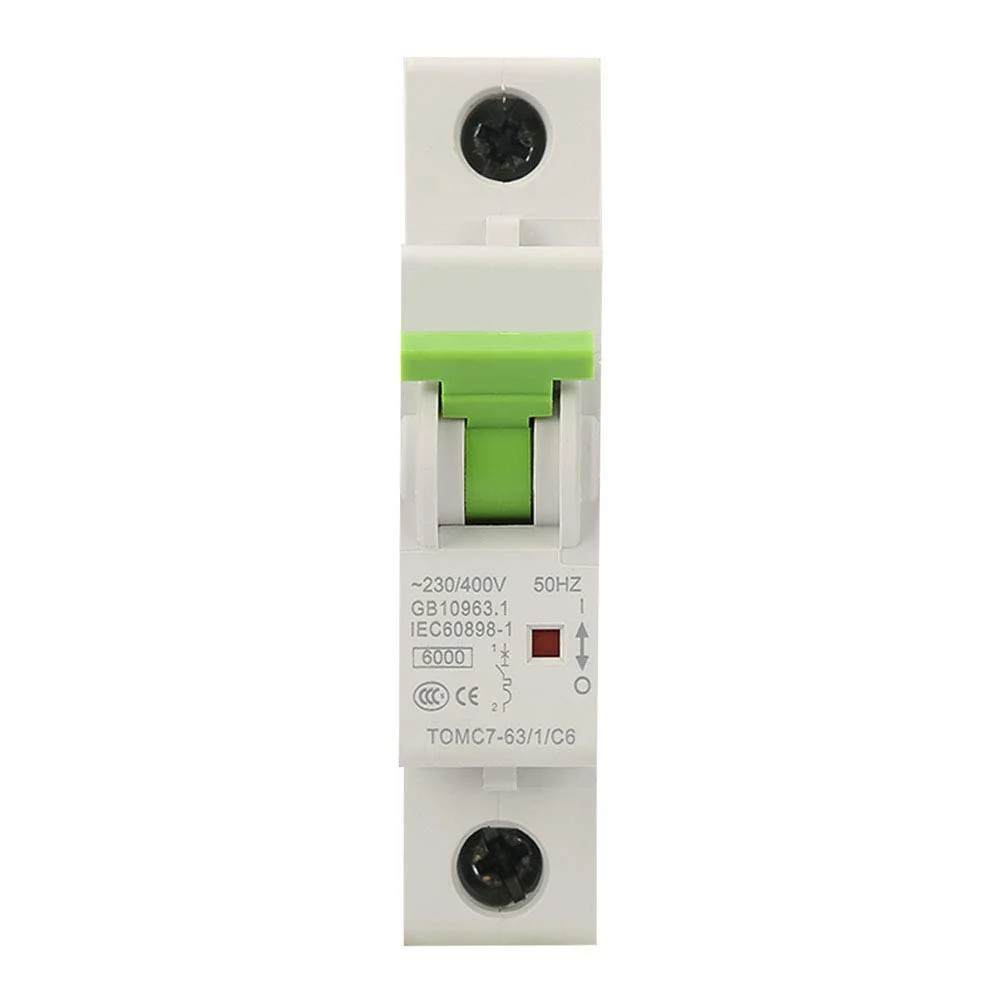 قطع کننده مدار - TOMC7-63 1P نوع C مینیاتوری قطع کننده مدار محافظت از نشت سوئیچ هوا (20A)