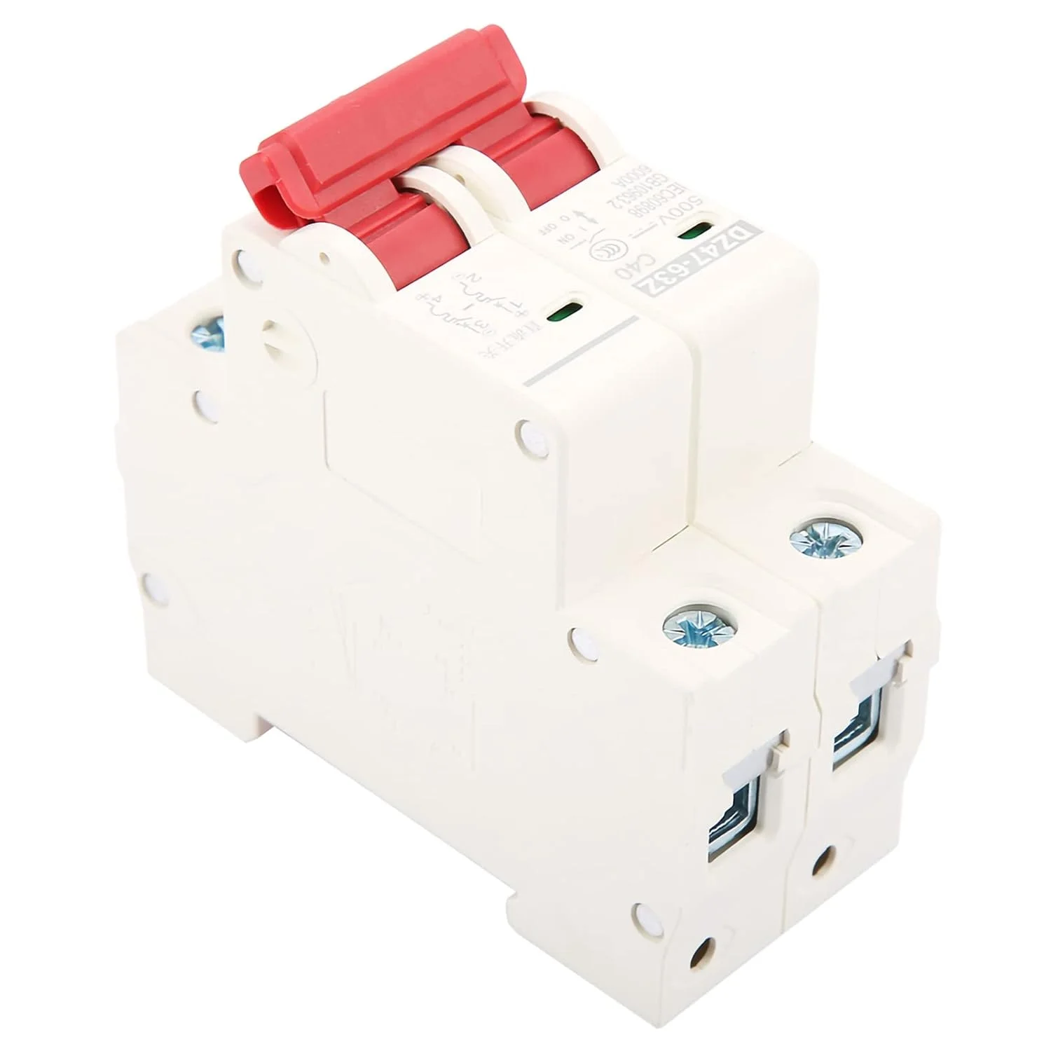 کلید مینیاتوری چند منظوره Fdit 2P 40A DC 500V، کلید ایمنی MCB DZ47‑63Z‑2P برای کاربردهای مختلف DC: ظرفیت شکست بالا و سازگار با سیستم های مختلف