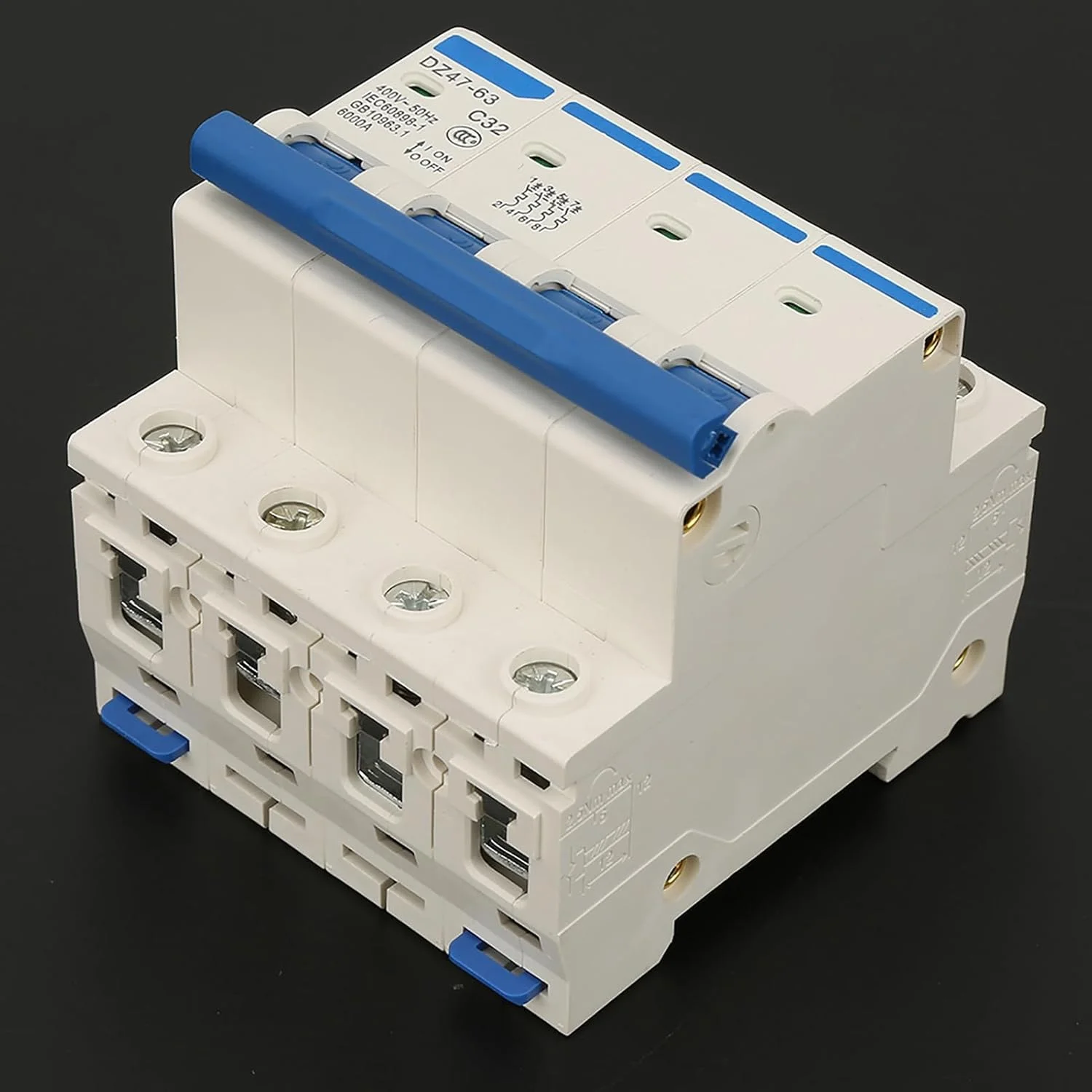 DZ47 63 4P 32A 400V کلید مینیاتوری جریان RCCB، مقاوم در برابر آتش، نشتی الکتریکی، مناسب برای خانه/ساخت و ساز مهندسی