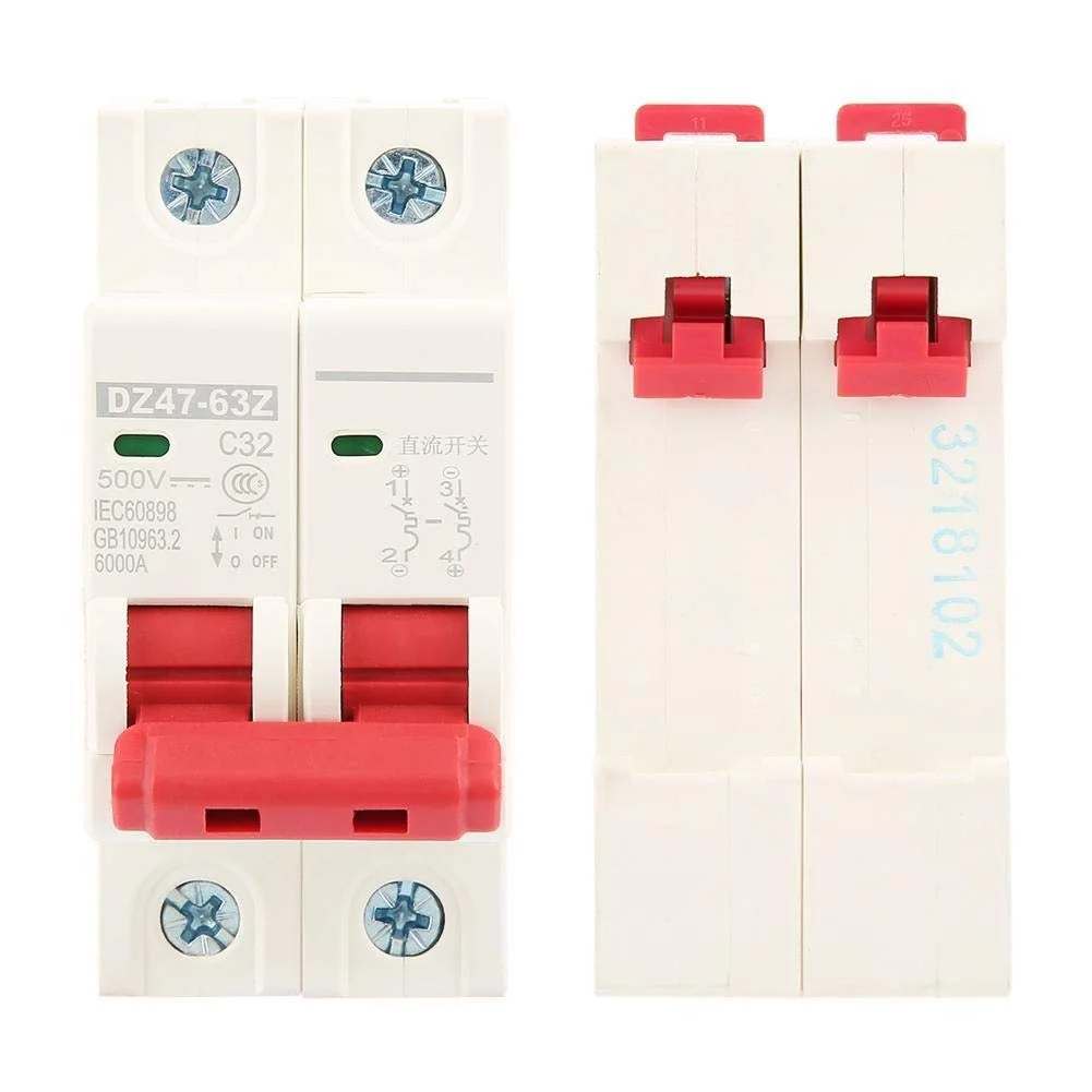 مینیاتوری 2 پل DC 500V 32A مدل DZ47-63Z-2P